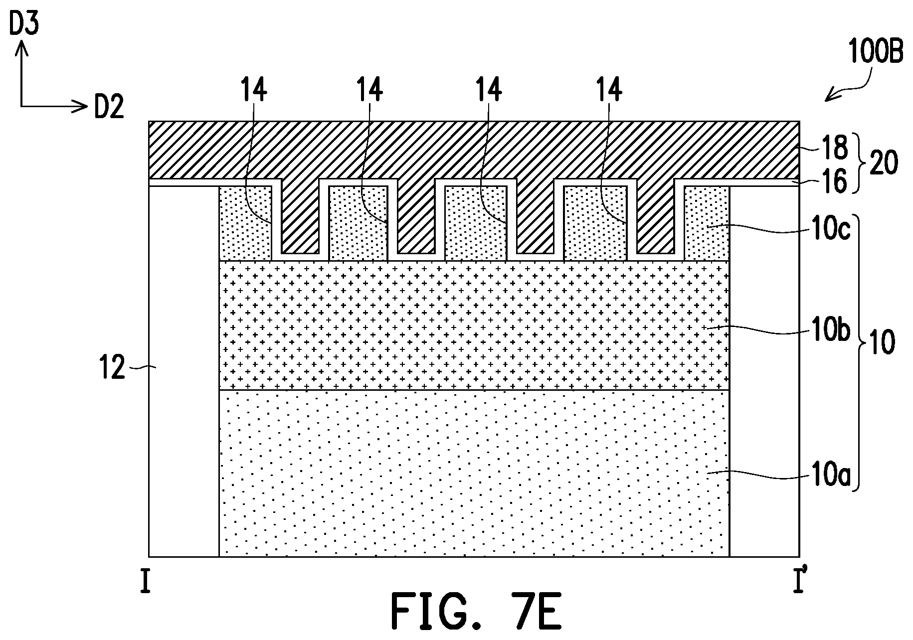 Patent US12581715 Figure 14 – Semiconductor device and a method of fabricating the same with increased effective width of the channel without increasing the width of the gate active region