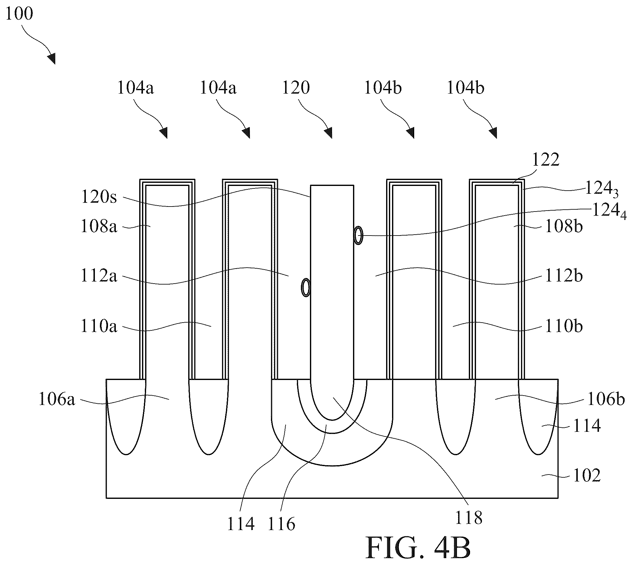 Patent US12581721 Figure 5 – Method for gap filling with selectively formed seed layer and heteroepitaxial cap layer