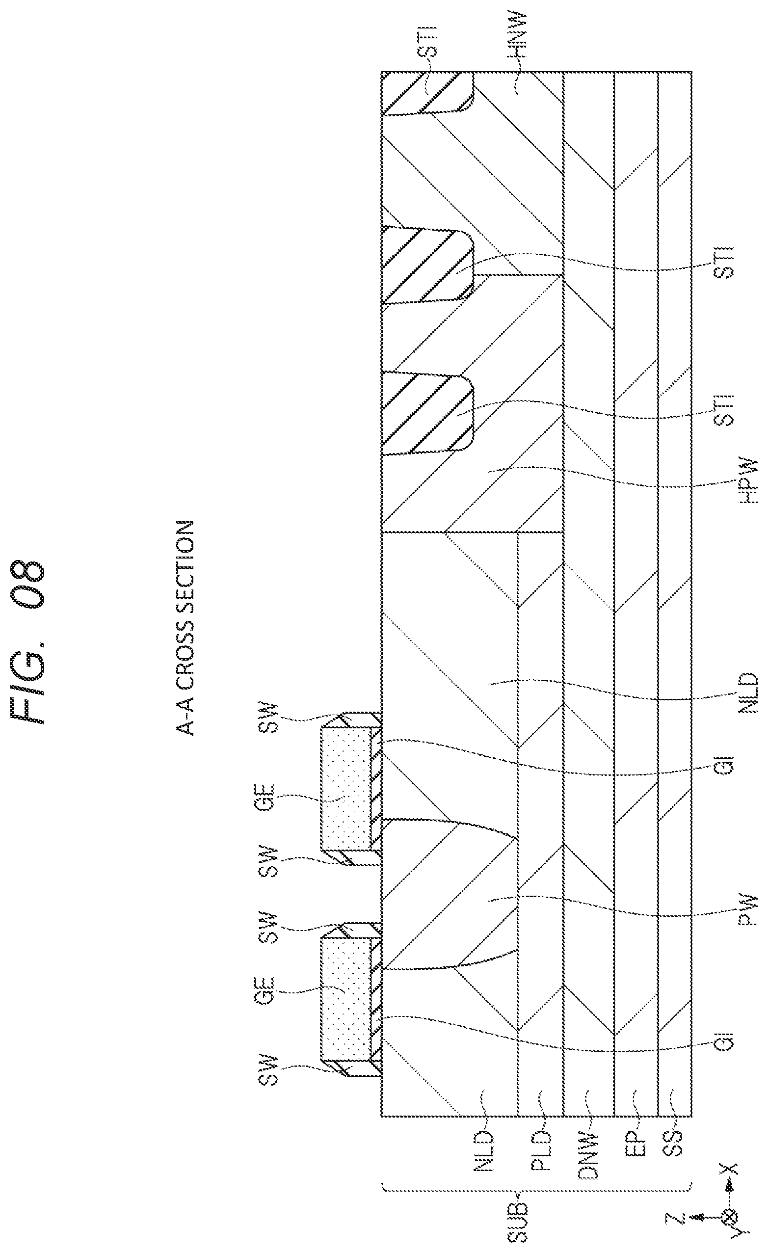 Patent US12581722 Figure 8 – Semiconductor device including impurity regions and element isolation portion and method of manufacturing the same
