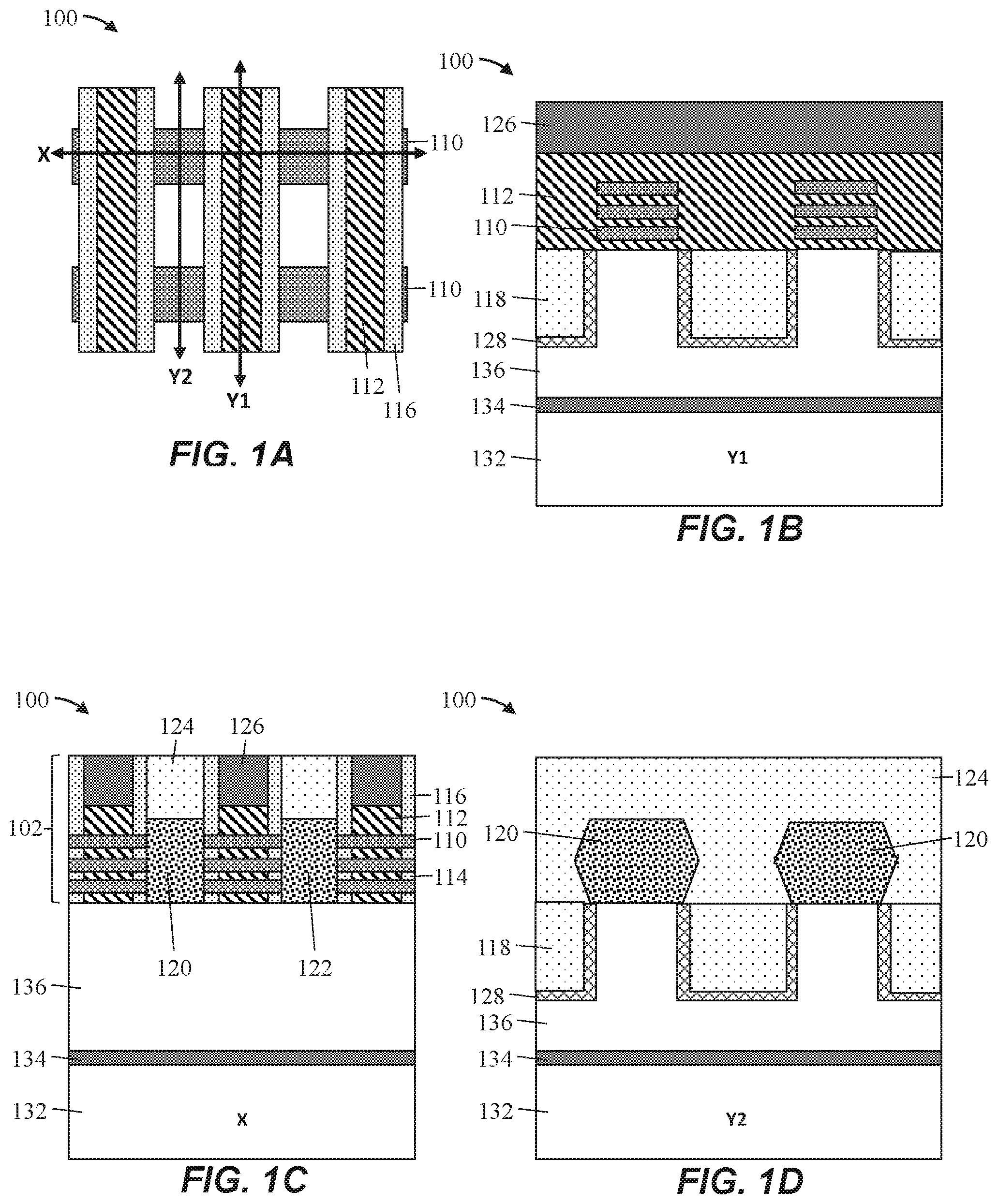 Patent US12581723 Figure 1 – Backside power via