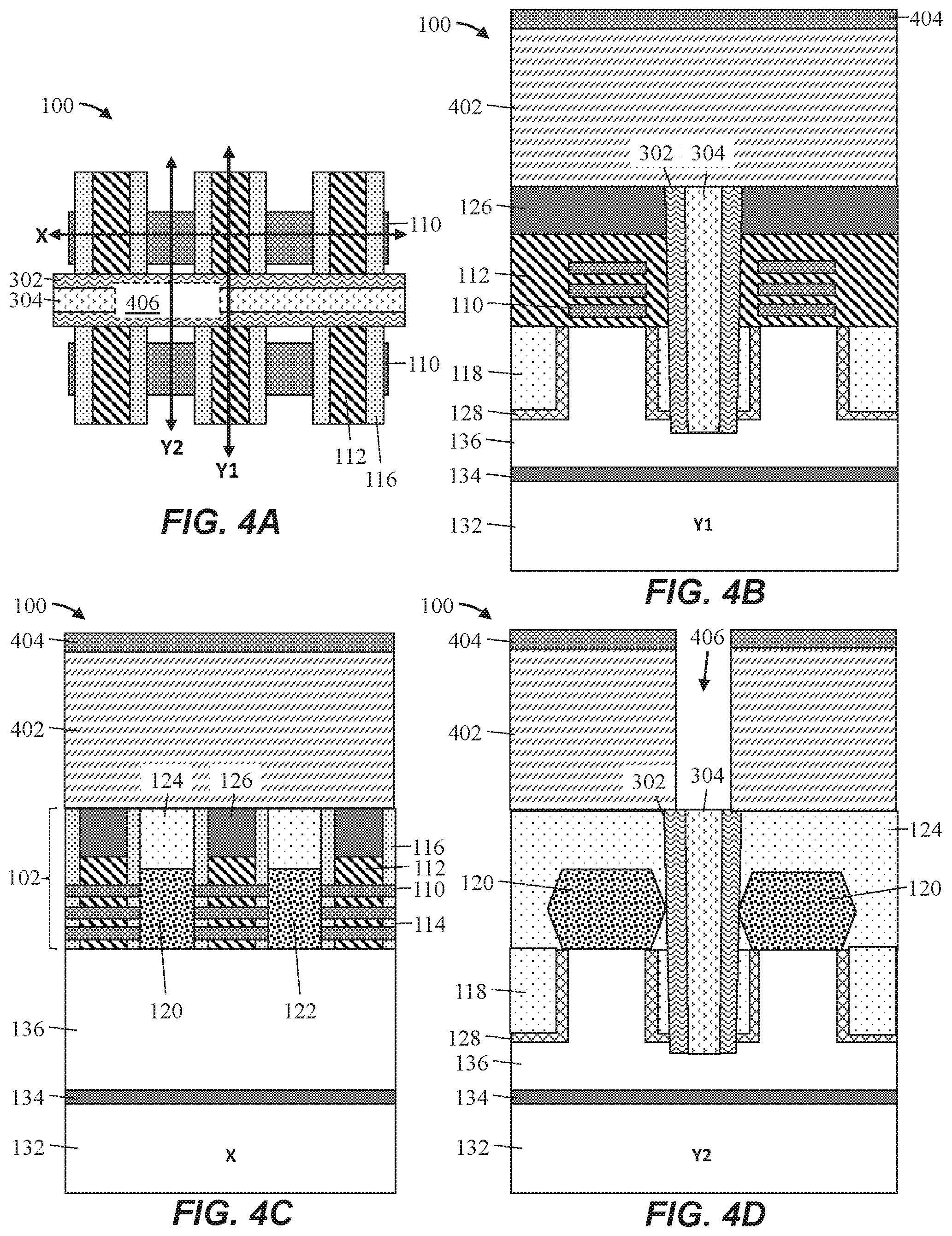 Patent US12581723 Figure 4 – Backside power via