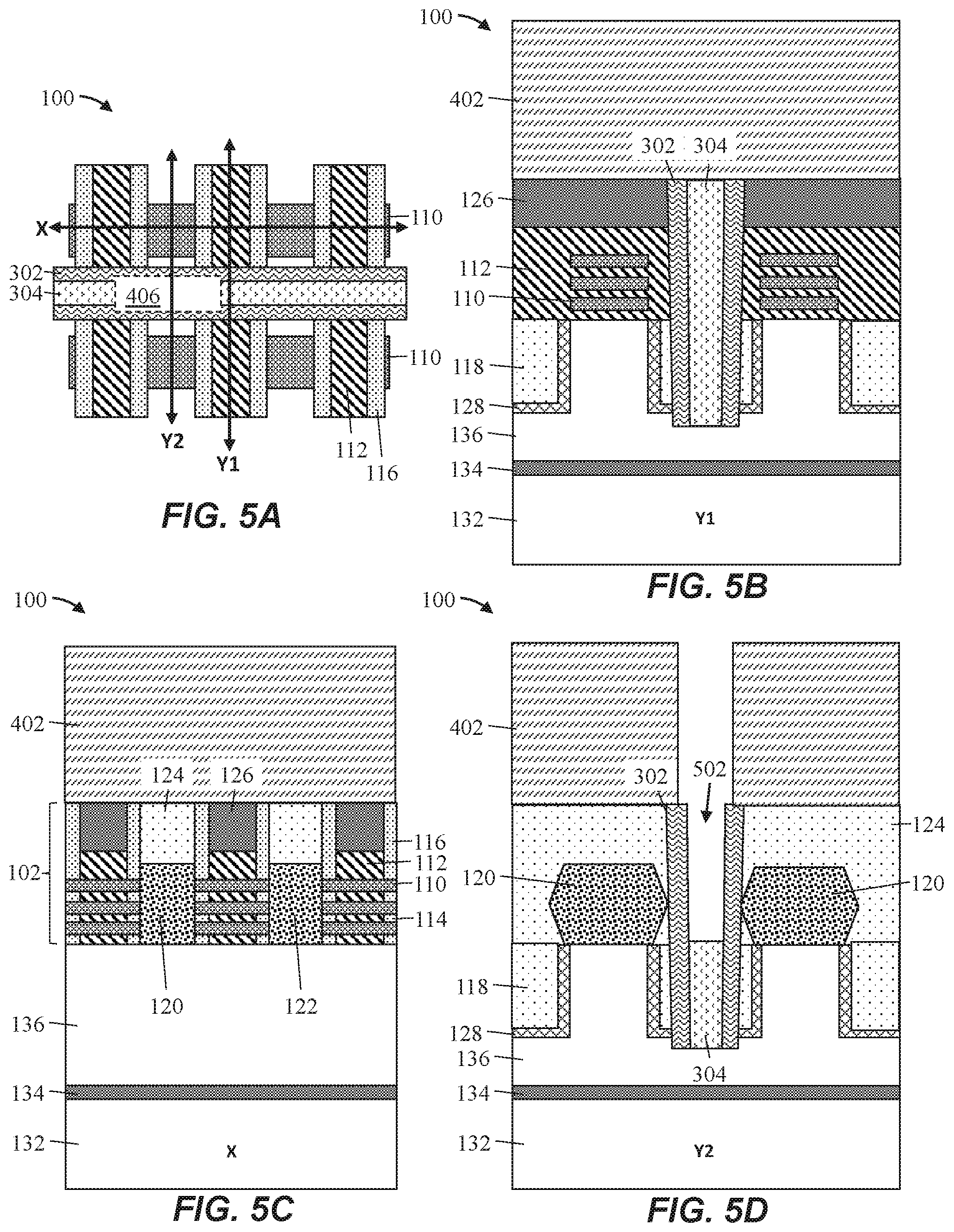 Patent US12581723 Figure 5 – Backside power via