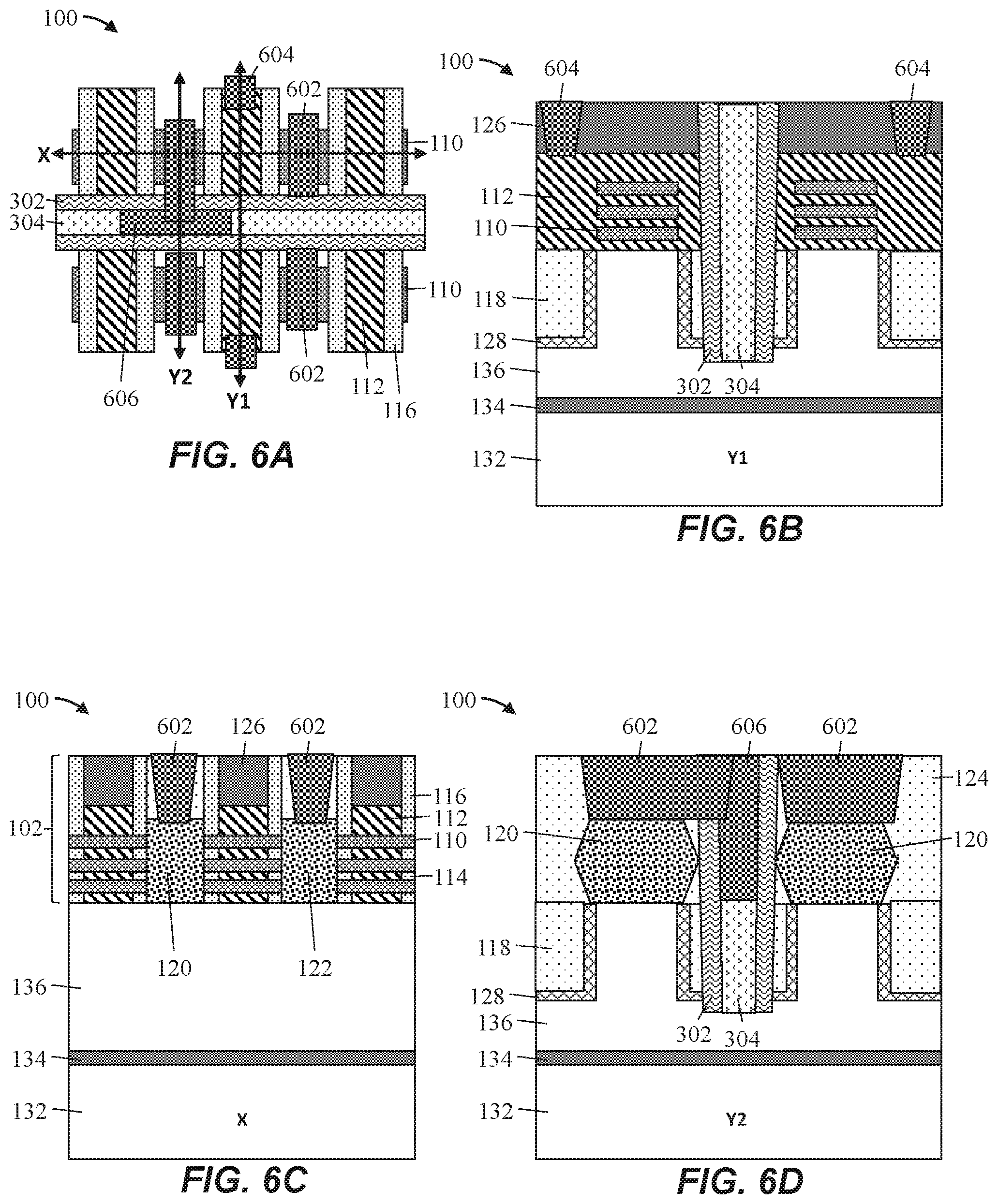 Patent US12581723 Figure 6 – Backside power via