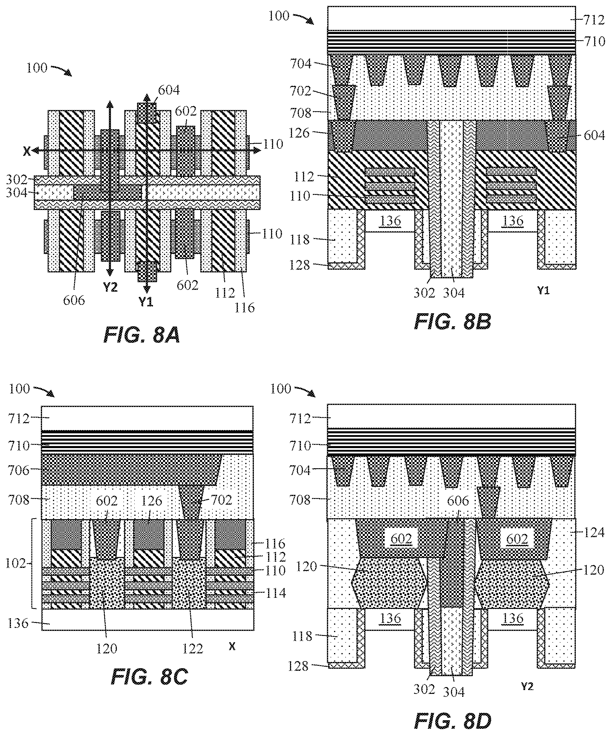 Patent US12581723 Figure 8 – Backside power via