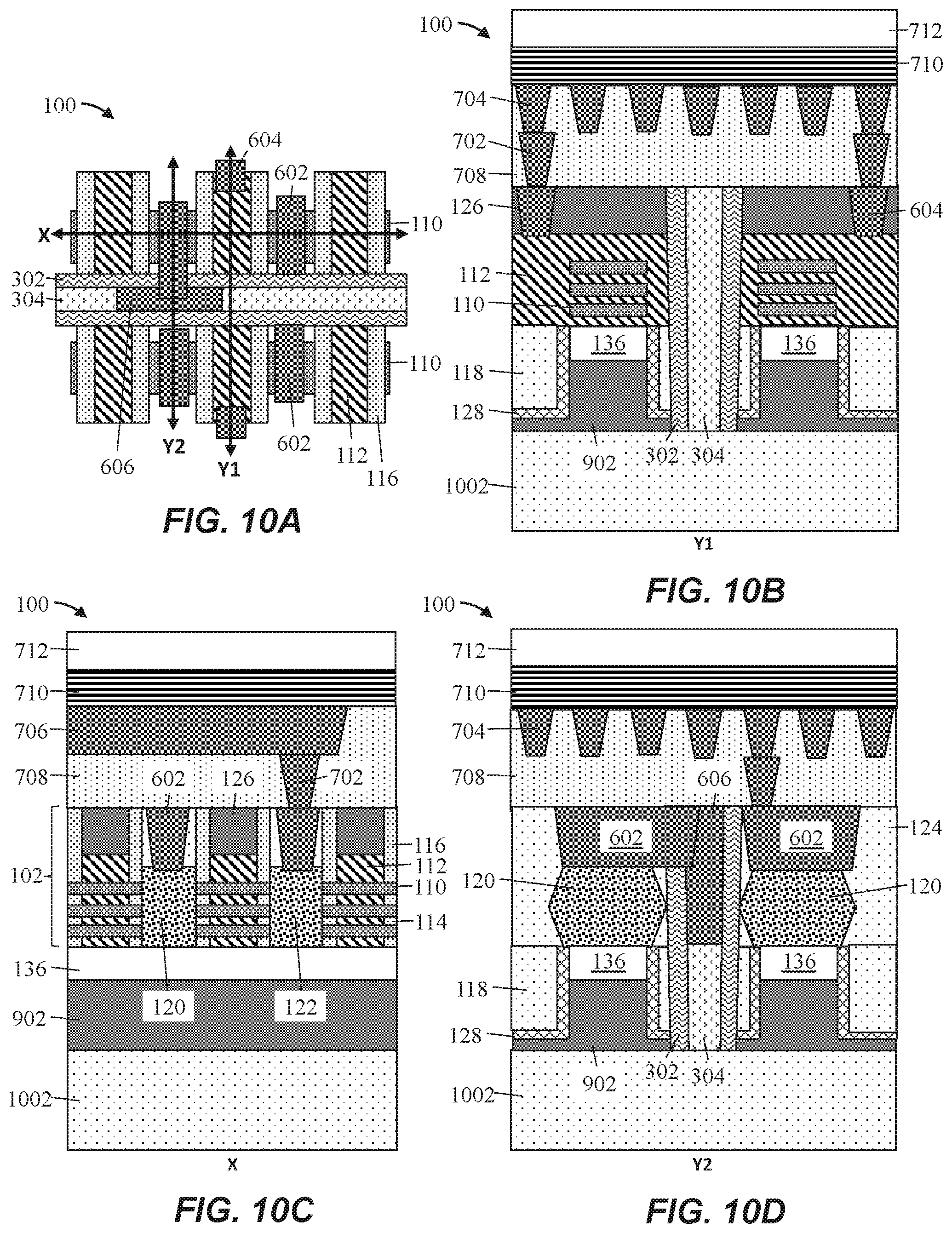 Patent US12581723 Figure 10 – Backside power via