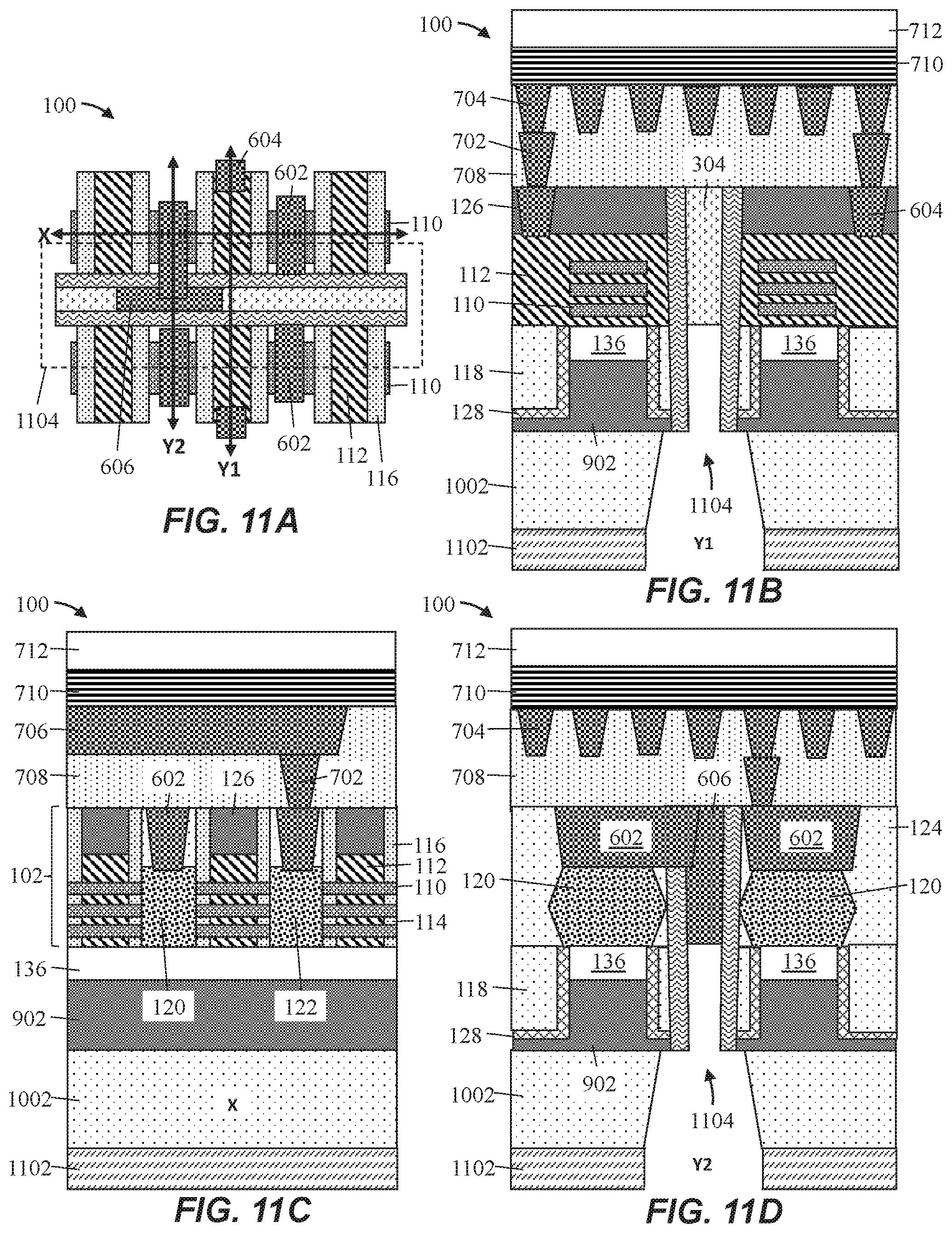 Patent US12581723 Figure 11 – Backside power via