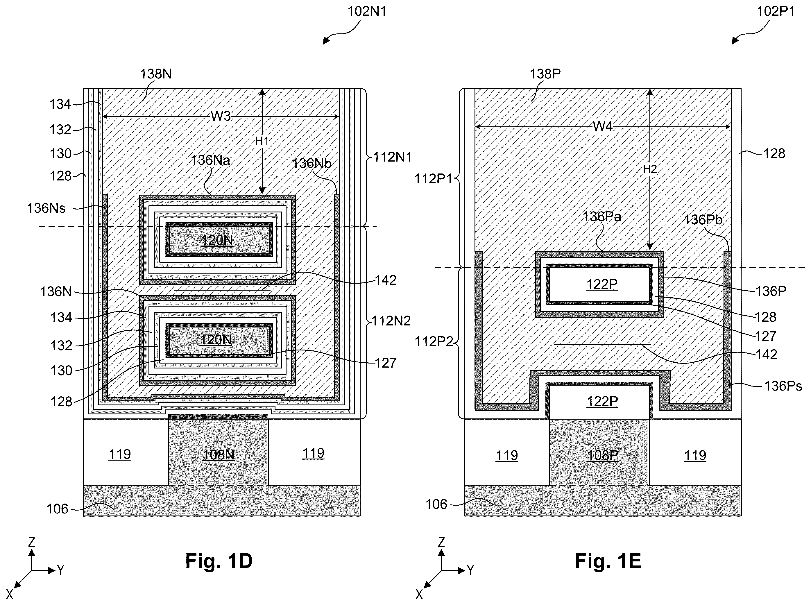 Patent US12581725 Figure 3 – Gate structures for semiconductor devices