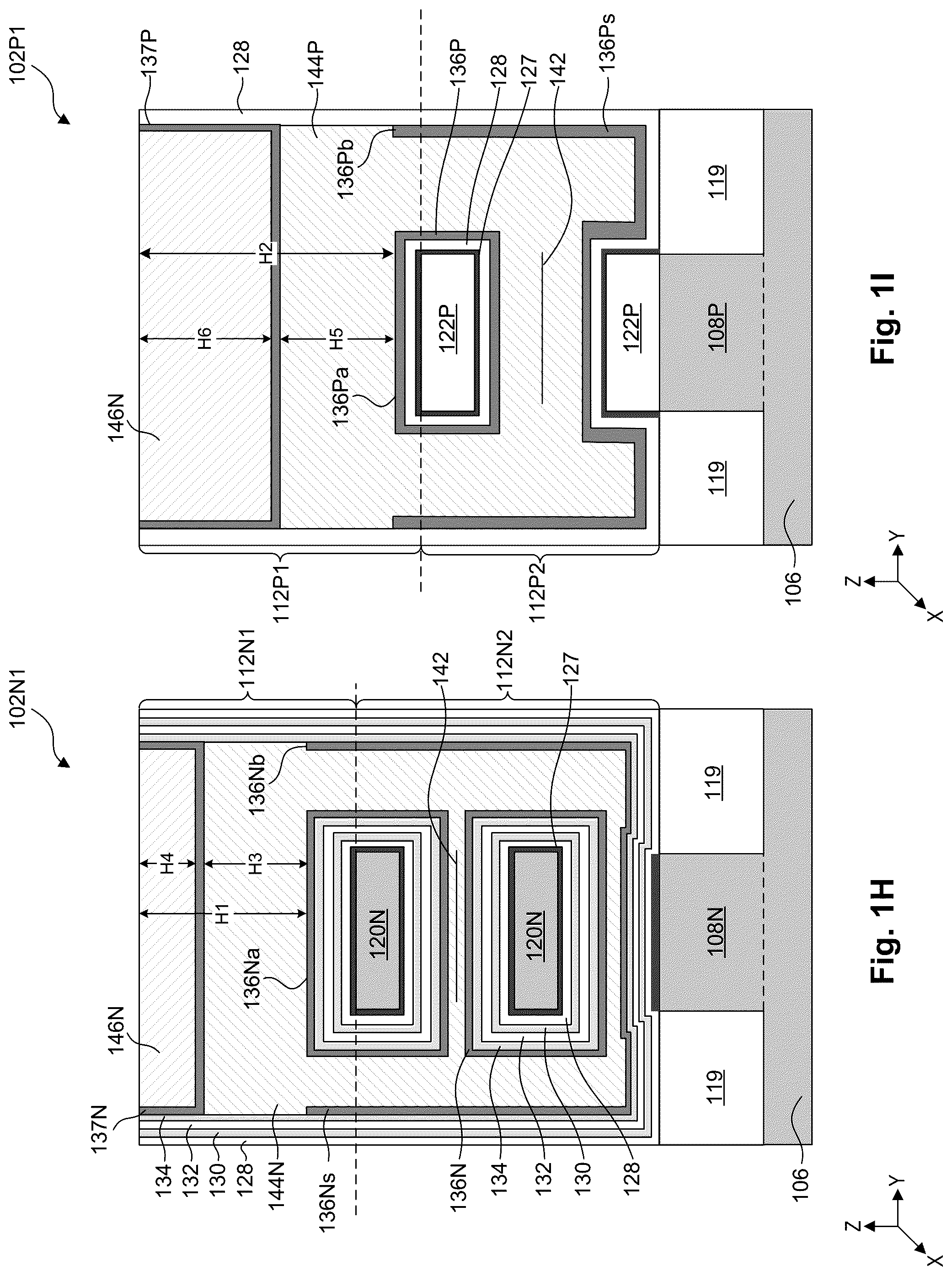 Patent US12581725 Figure 5 – Gate structures for semiconductor devices