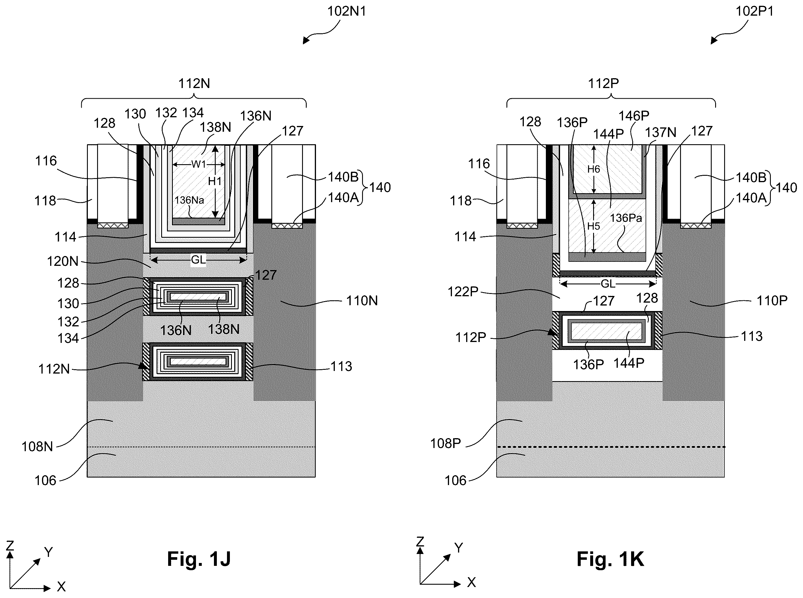Patent US12581725 Figure 6 – Gate structures for semiconductor devices