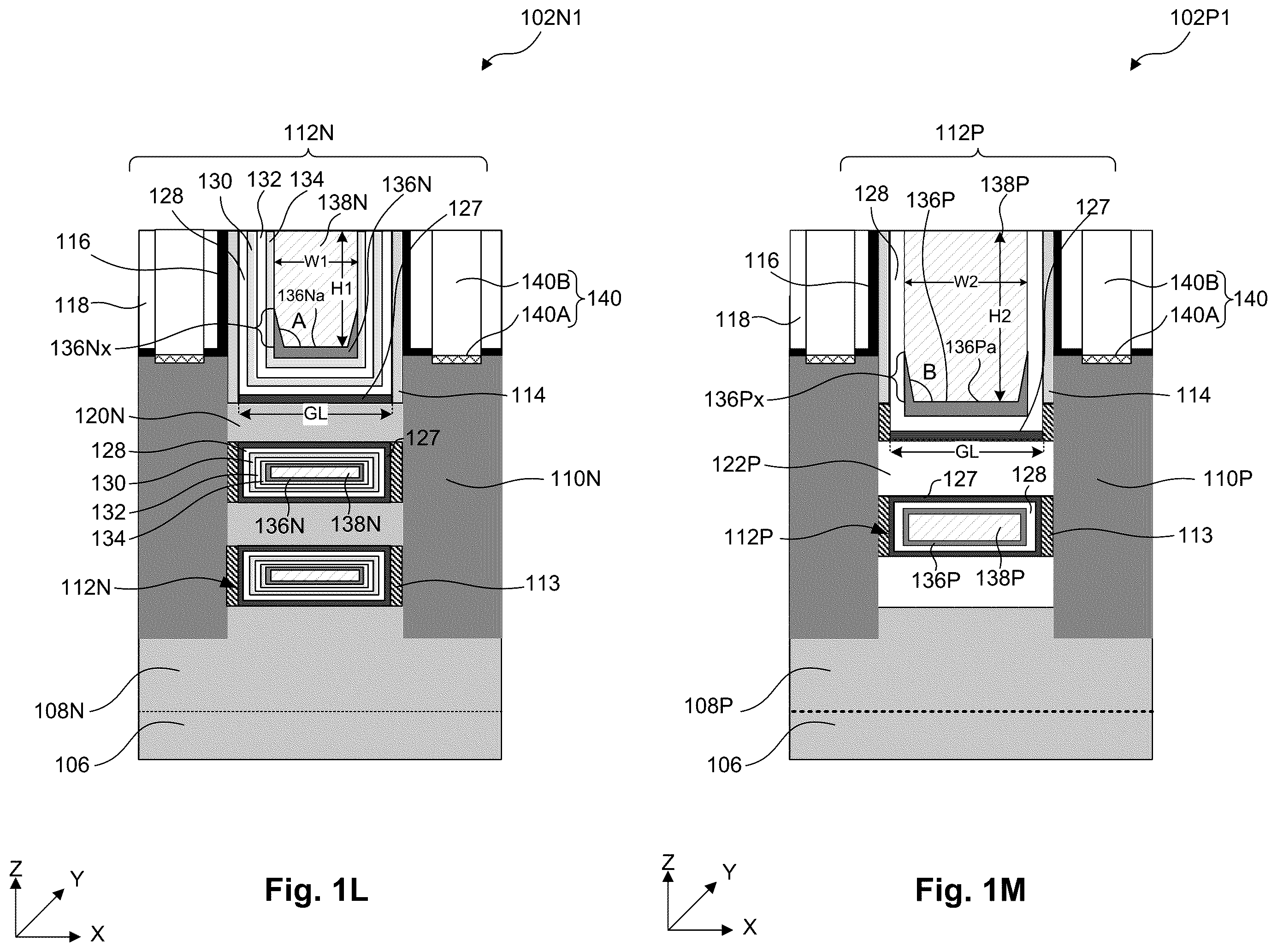 Patent US12581725 Figure 7 – Gate structures for semiconductor devices
