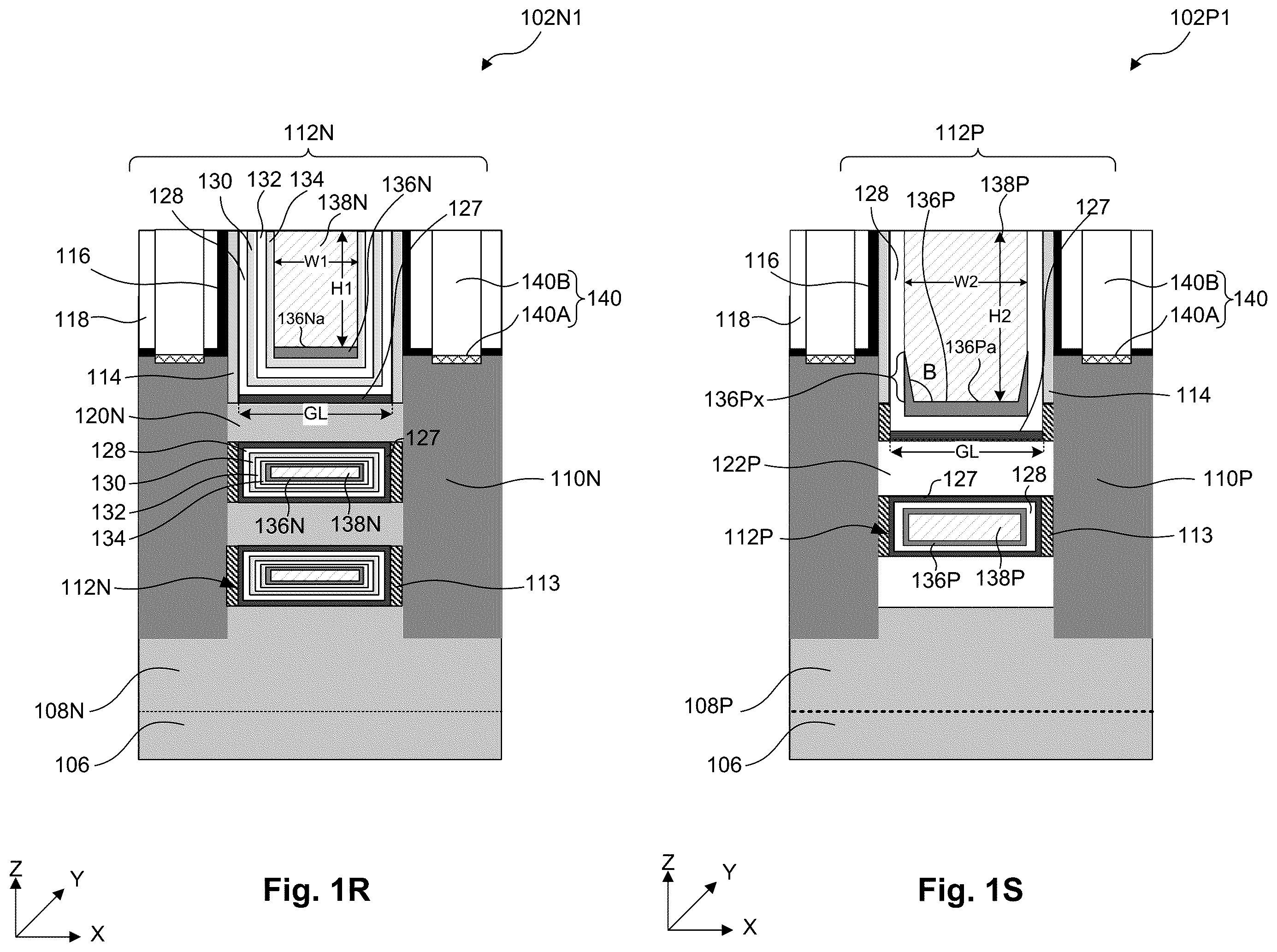 Patent US12581725 Figure 10 – Gate structures for semiconductor devices