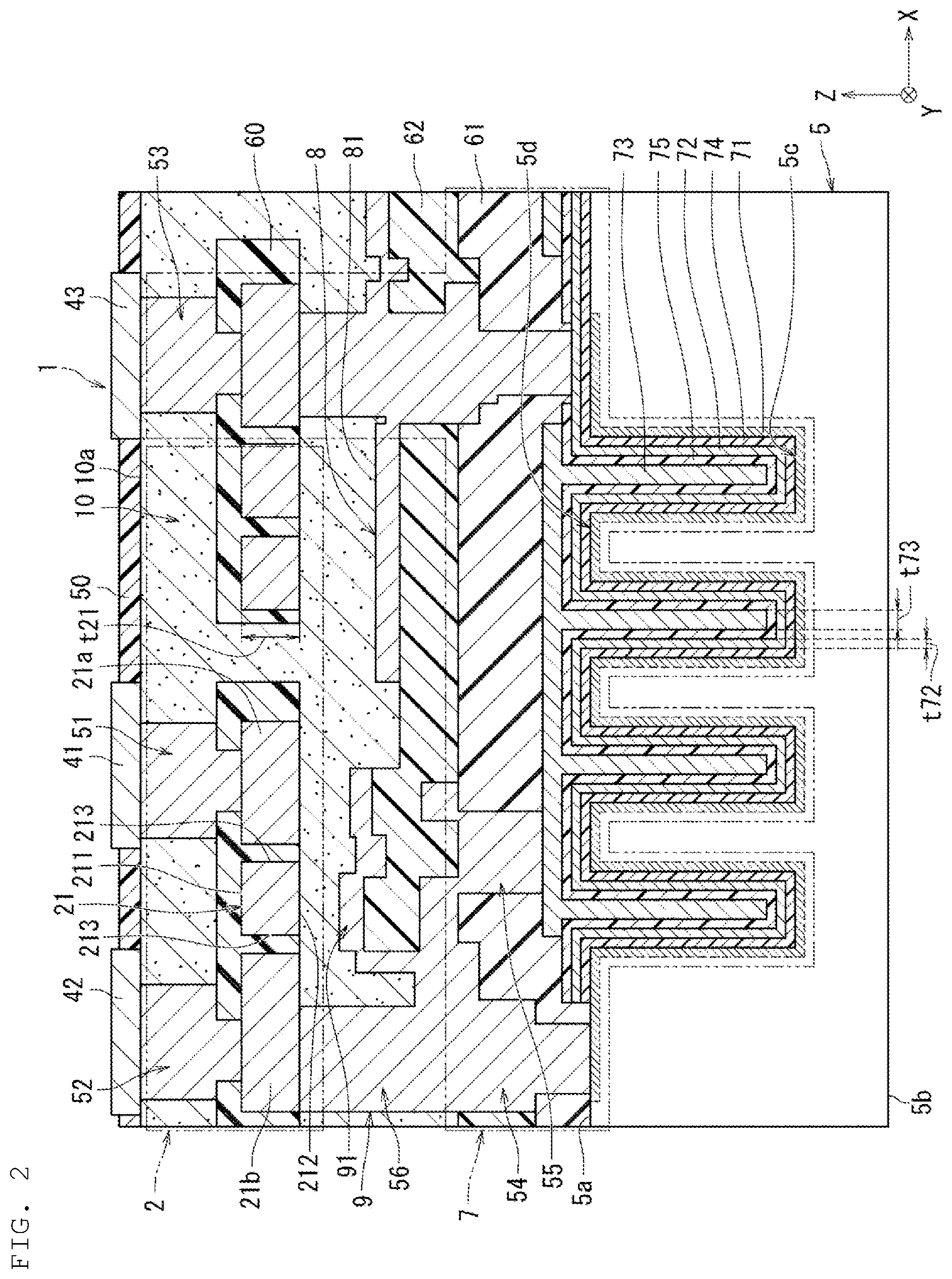 Patent US12581726 Figure 2 – Electronic component and electronic circuit comprising a capacitor and an inductor