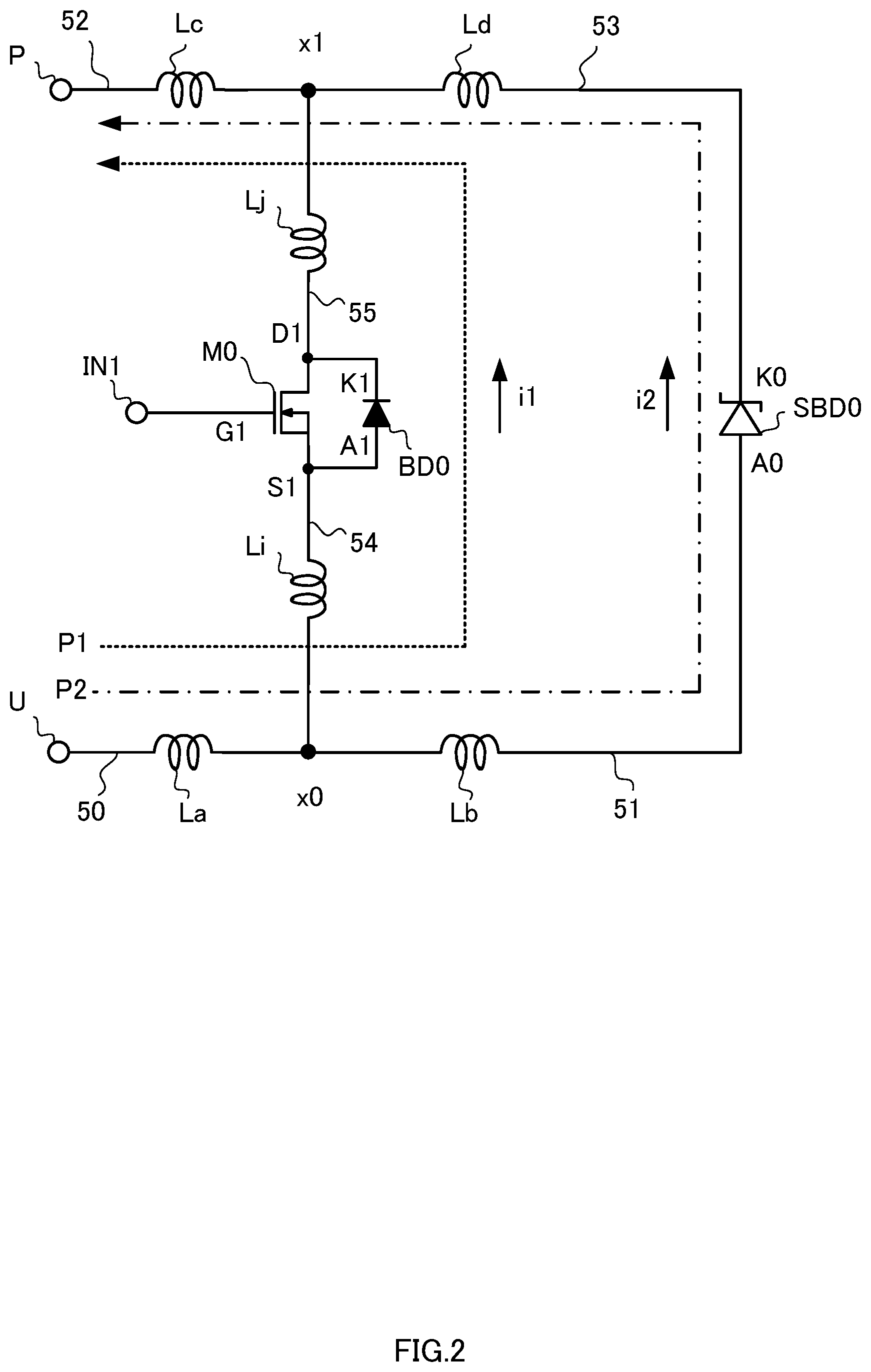 Patent US12581727 Figure 2 – Electronic circuit and semiconductor module