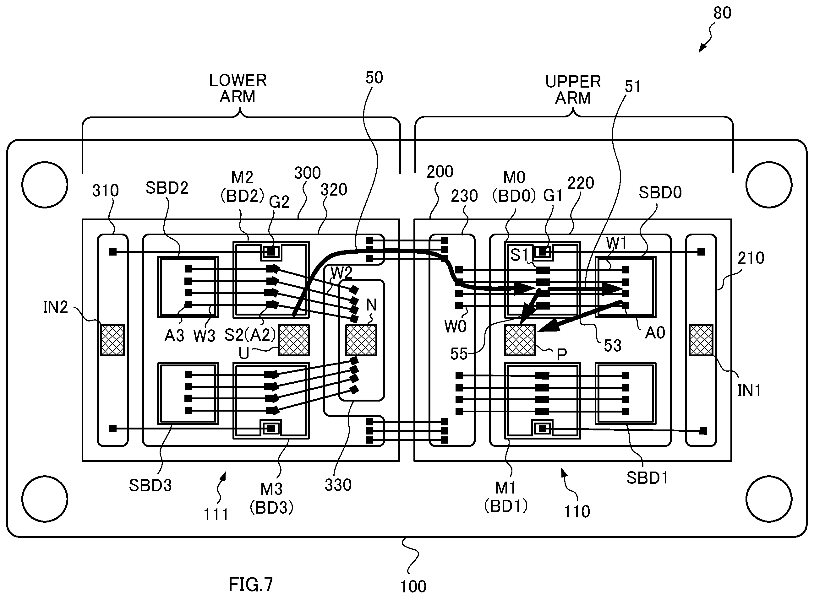 Patent US12581727 Figure 7 – Electronic circuit and semiconductor module