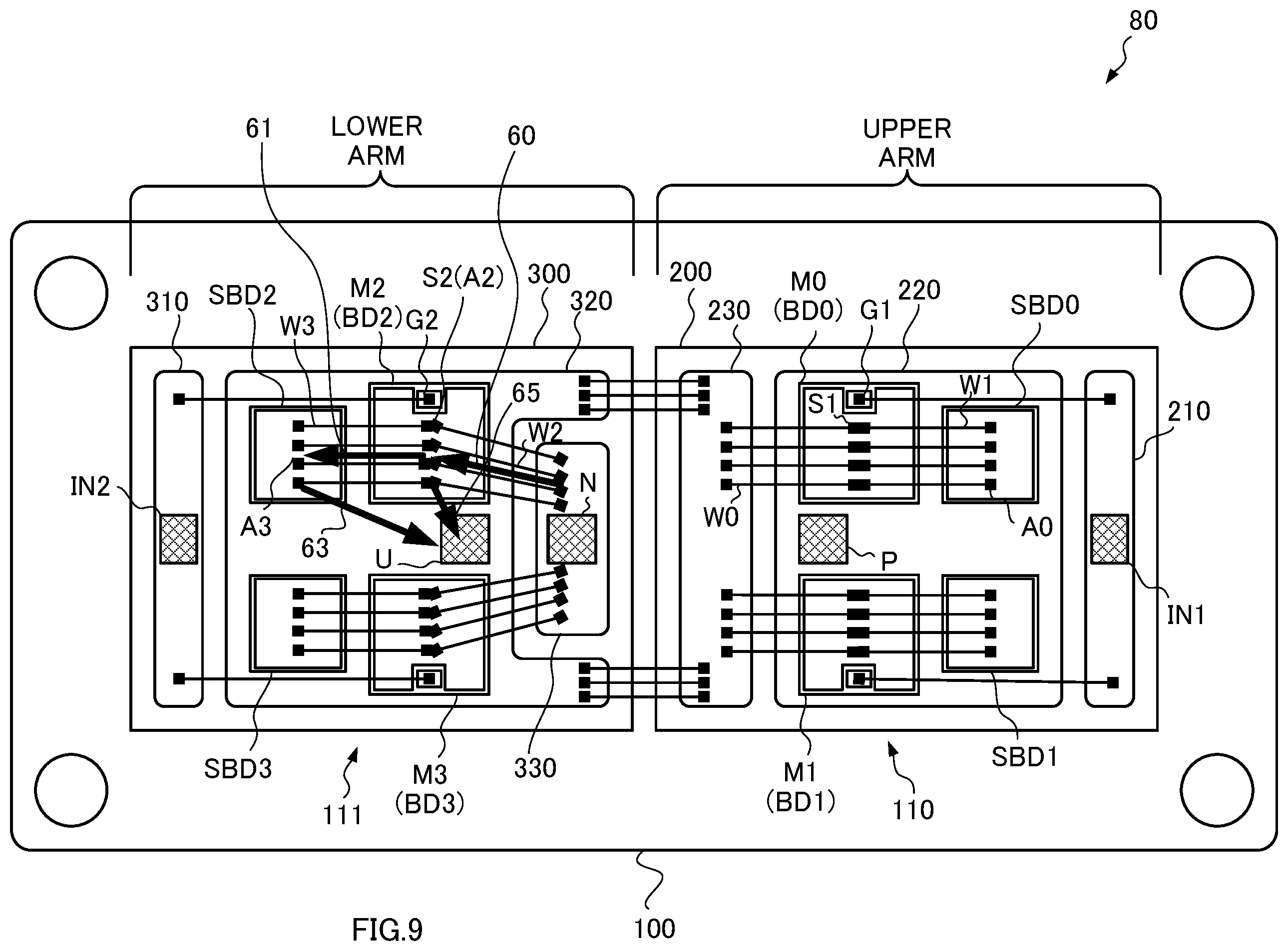 Patent US12581727 Figure 9 – Electronic circuit and semiconductor module