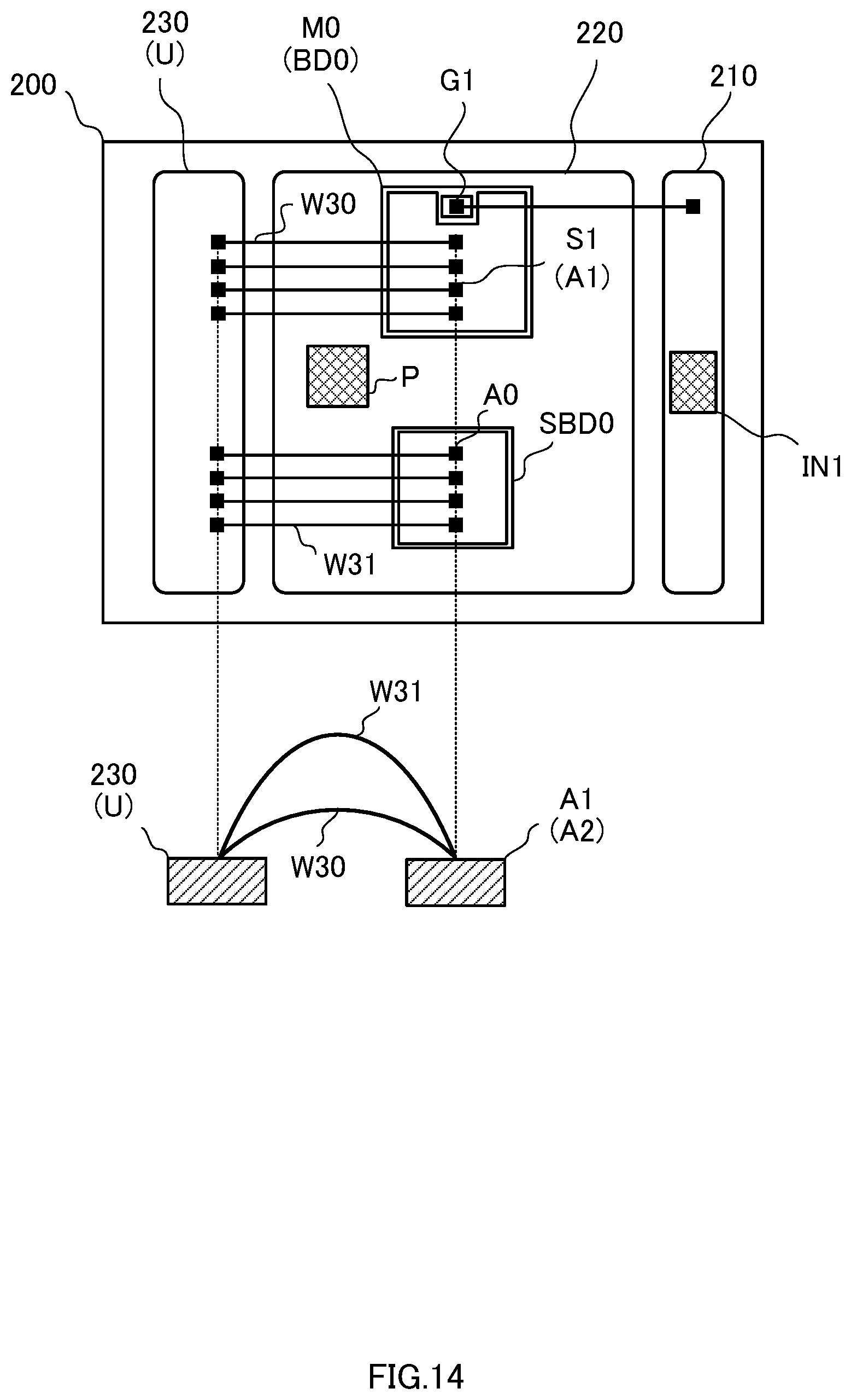 Patent US12581727 Figure 14 – Electronic circuit and semiconductor module