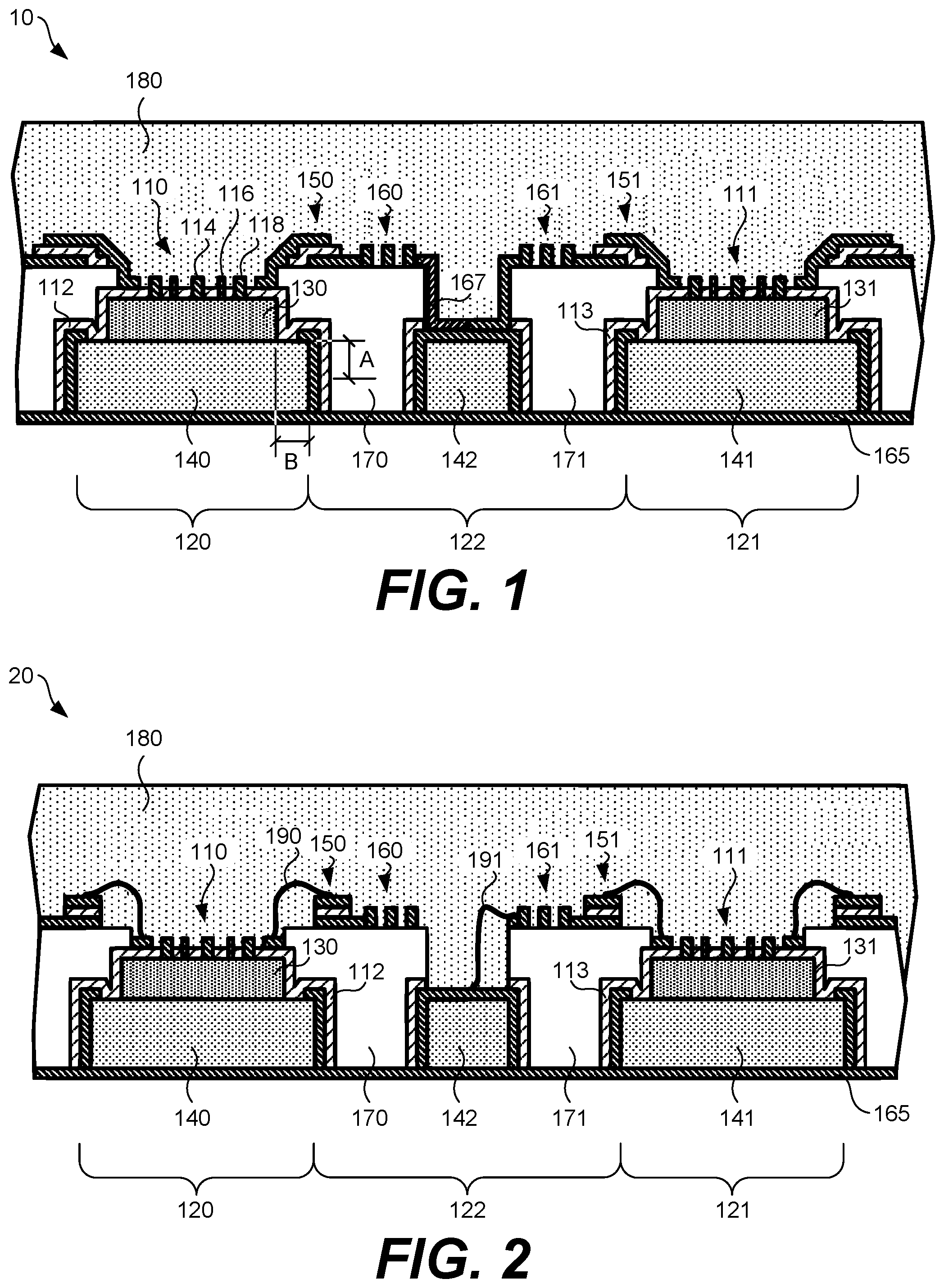 Patent US12581728 Figure 1 – Microwave integrated circuits including gallium-nitride devices on silicon