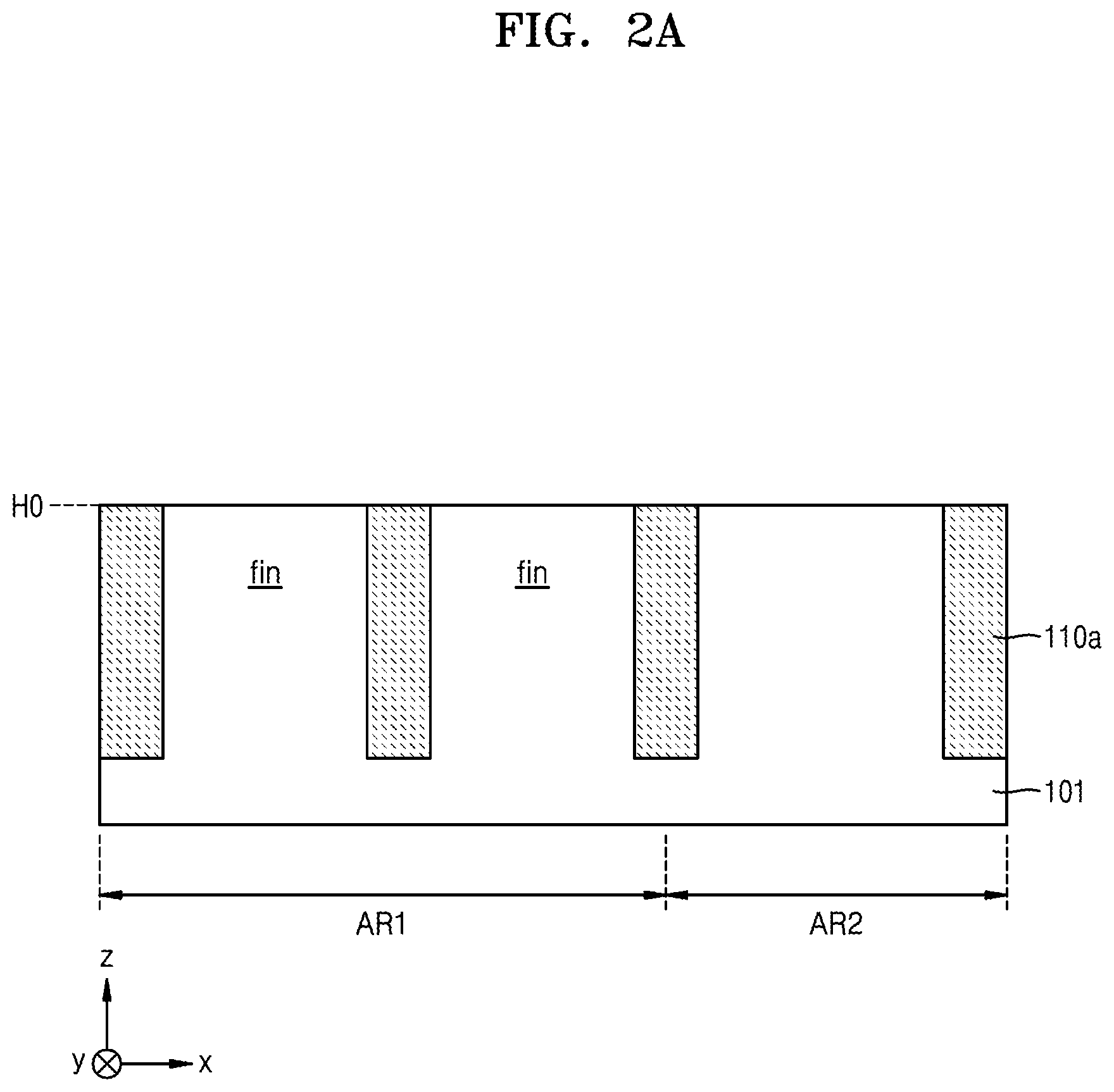Patent US12581729 Figure 2 – Semiconductor device including fin field effect transistor and planar fin field effect transistor