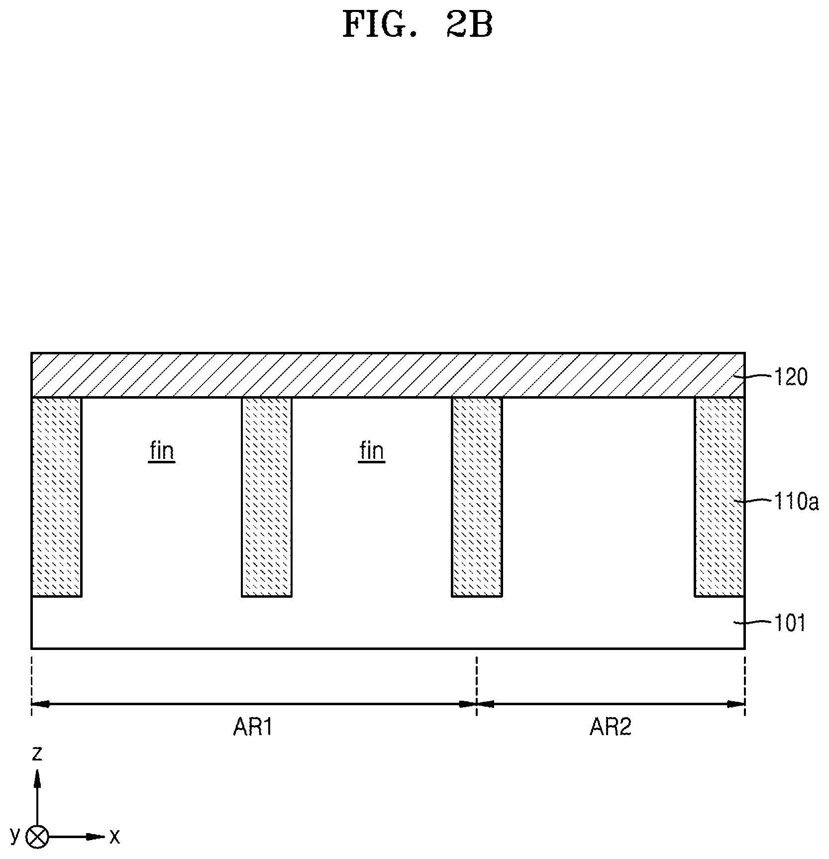 Patent US12581729 Figure 3 – Semiconductor device including fin field effect transistor and planar fin field effect transistor
