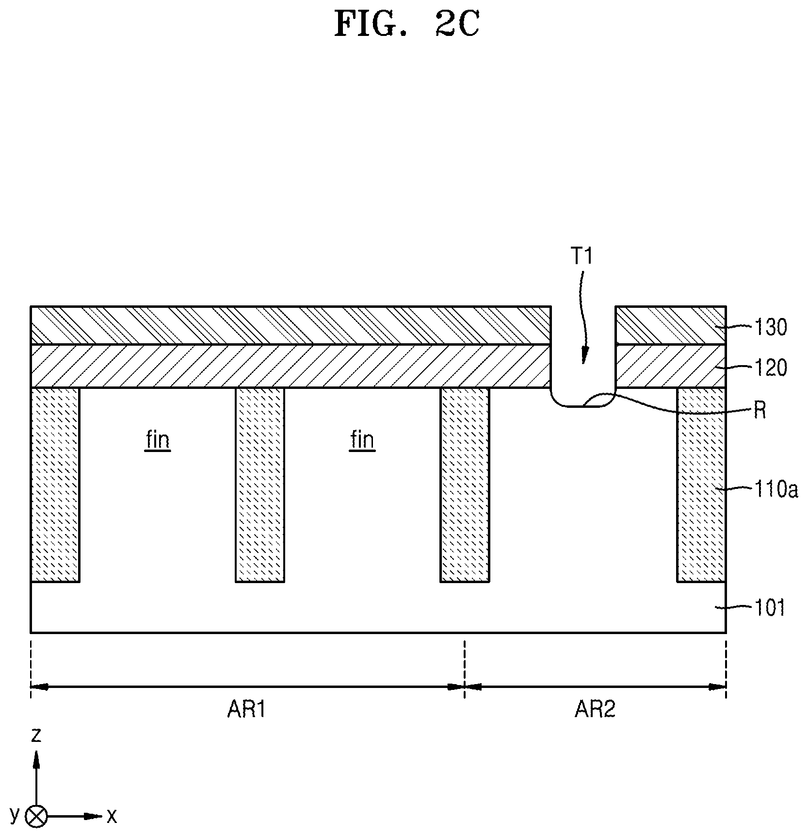 Patent US12581729 Figure 4 – Semiconductor device including fin field effect transistor and planar fin field effect transistor