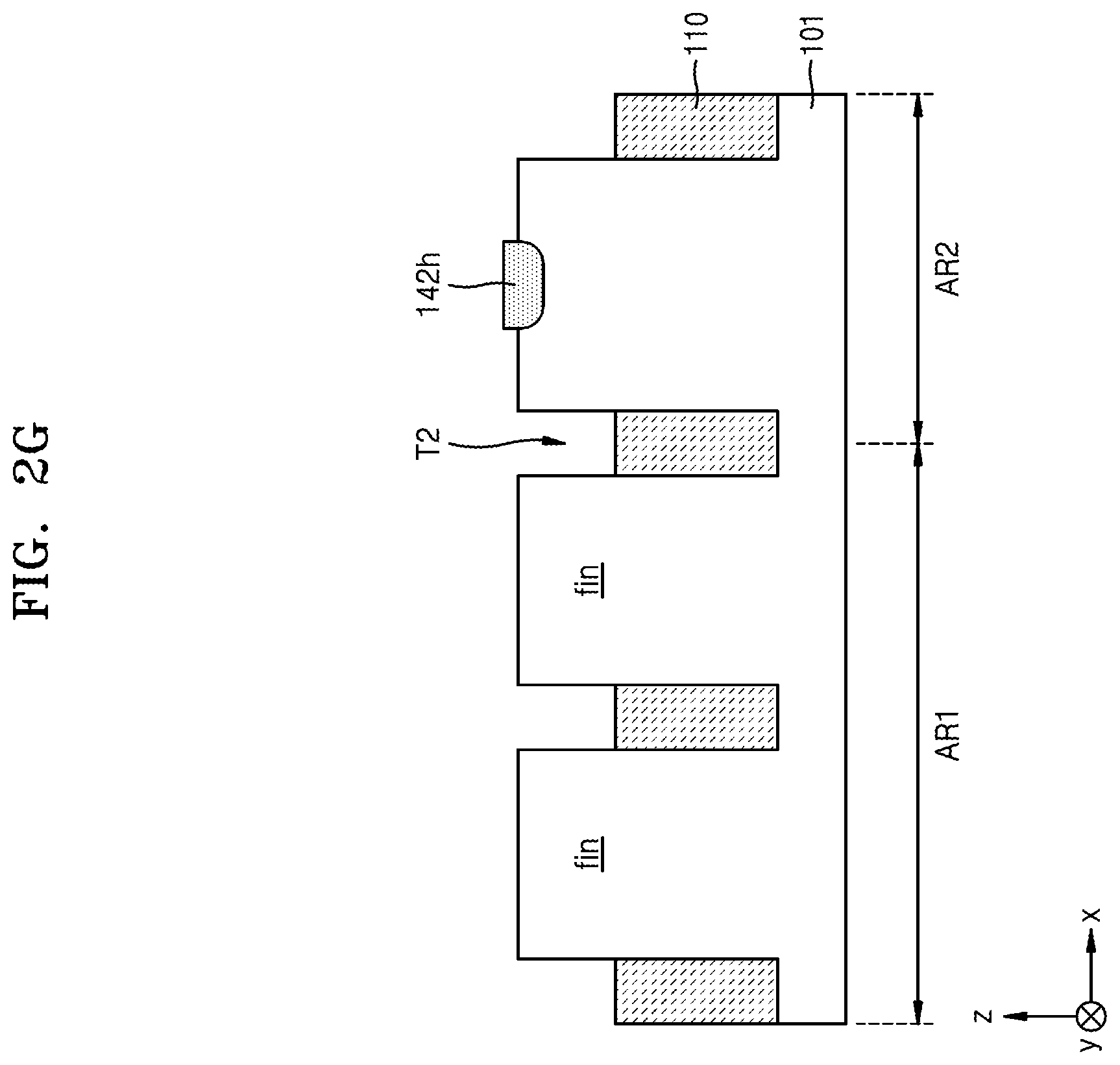 Patent US12581729 Figure 8 – Semiconductor device including fin field effect transistor and planar fin field effect transistor