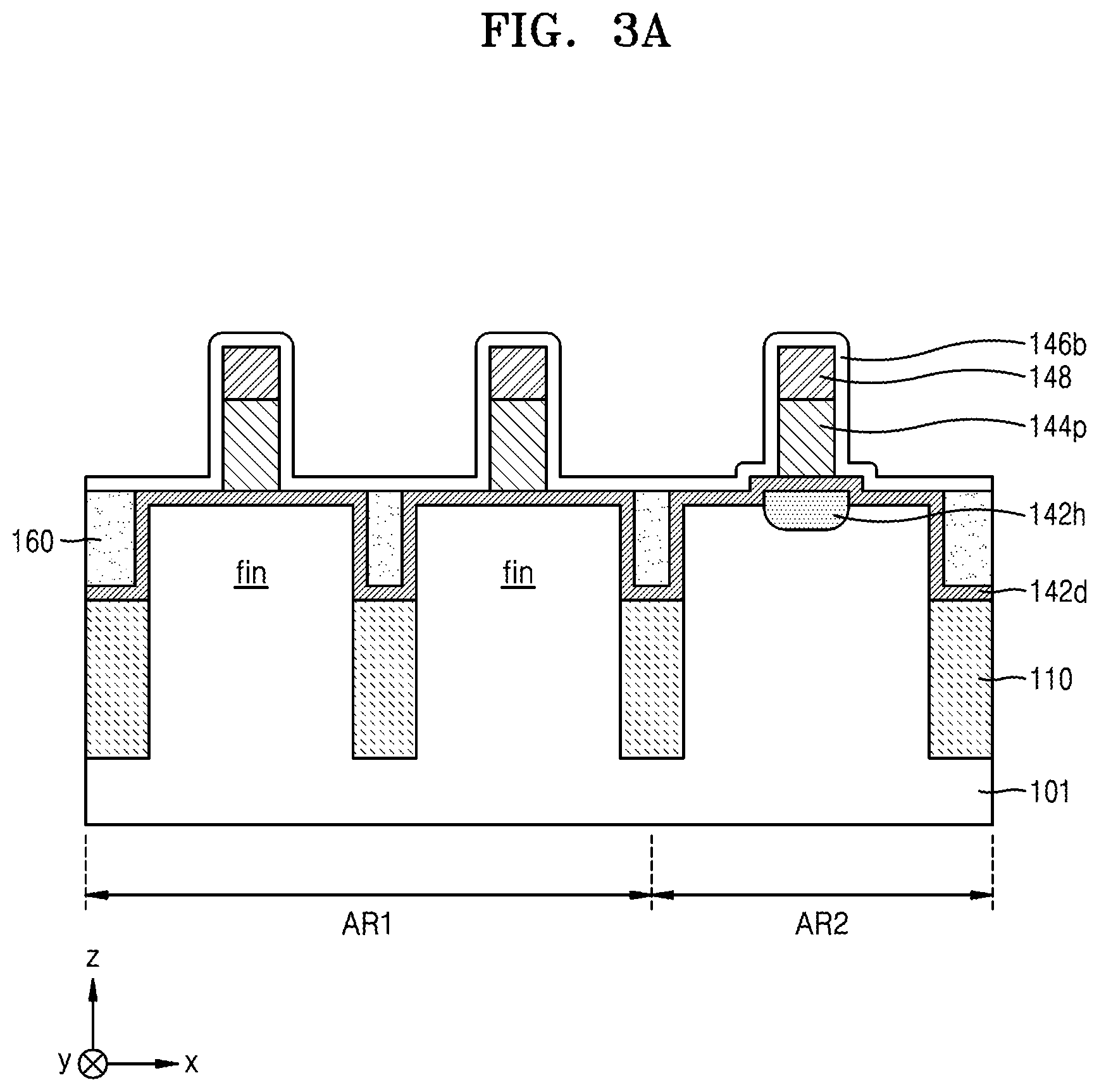 Patent US12581729 Figure 16 – Semiconductor device including fin field effect transistor and planar fin field effect transistor