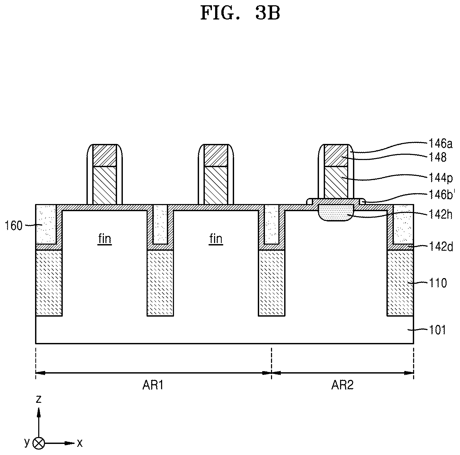 Patent US12581729 Figure 17 – Semiconductor device including fin field effect transistor and planar fin field effect transistor