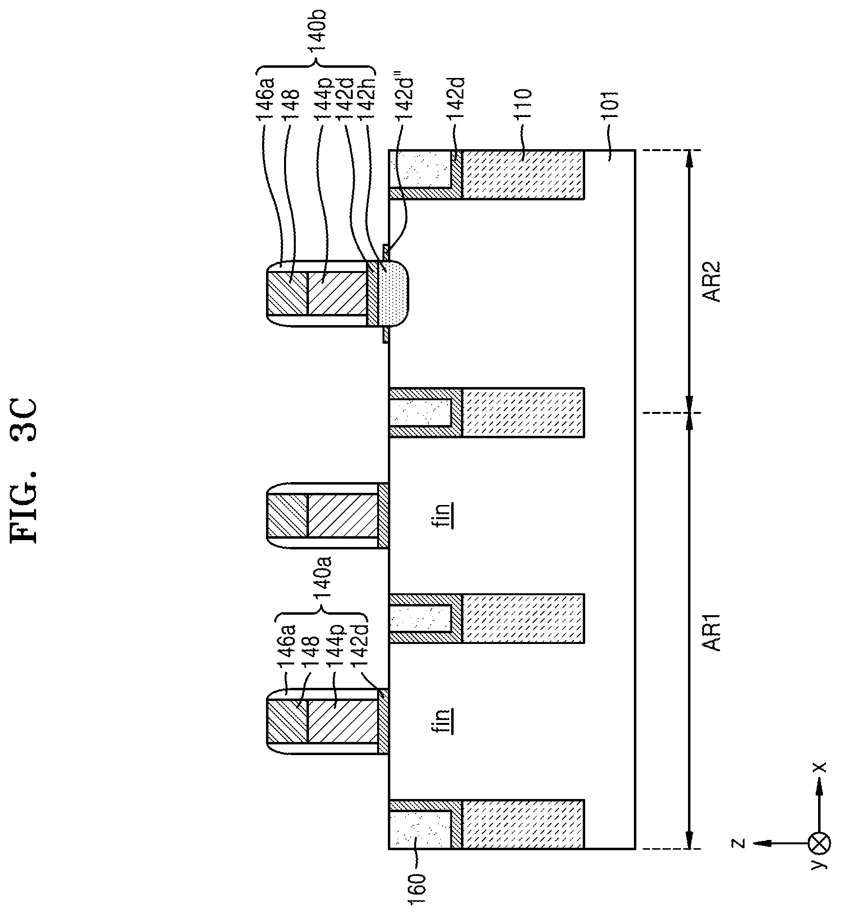 Patent US12581729 Figure 18 – Semiconductor device including fin field effect transistor and planar fin field effect transistor