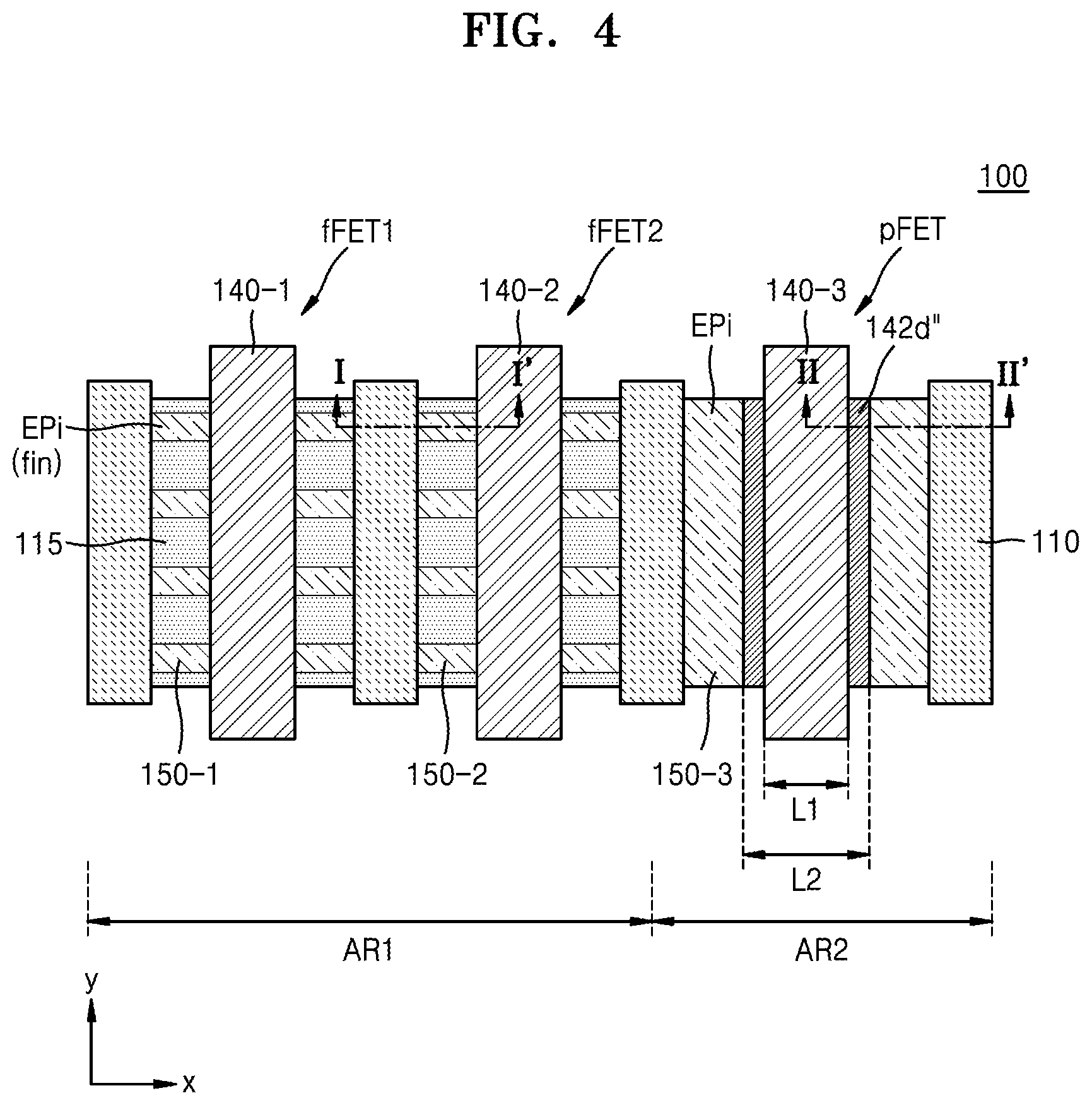 Patent US12581729 Figure 19 – Semiconductor device including fin field effect transistor and planar fin field effect transistor