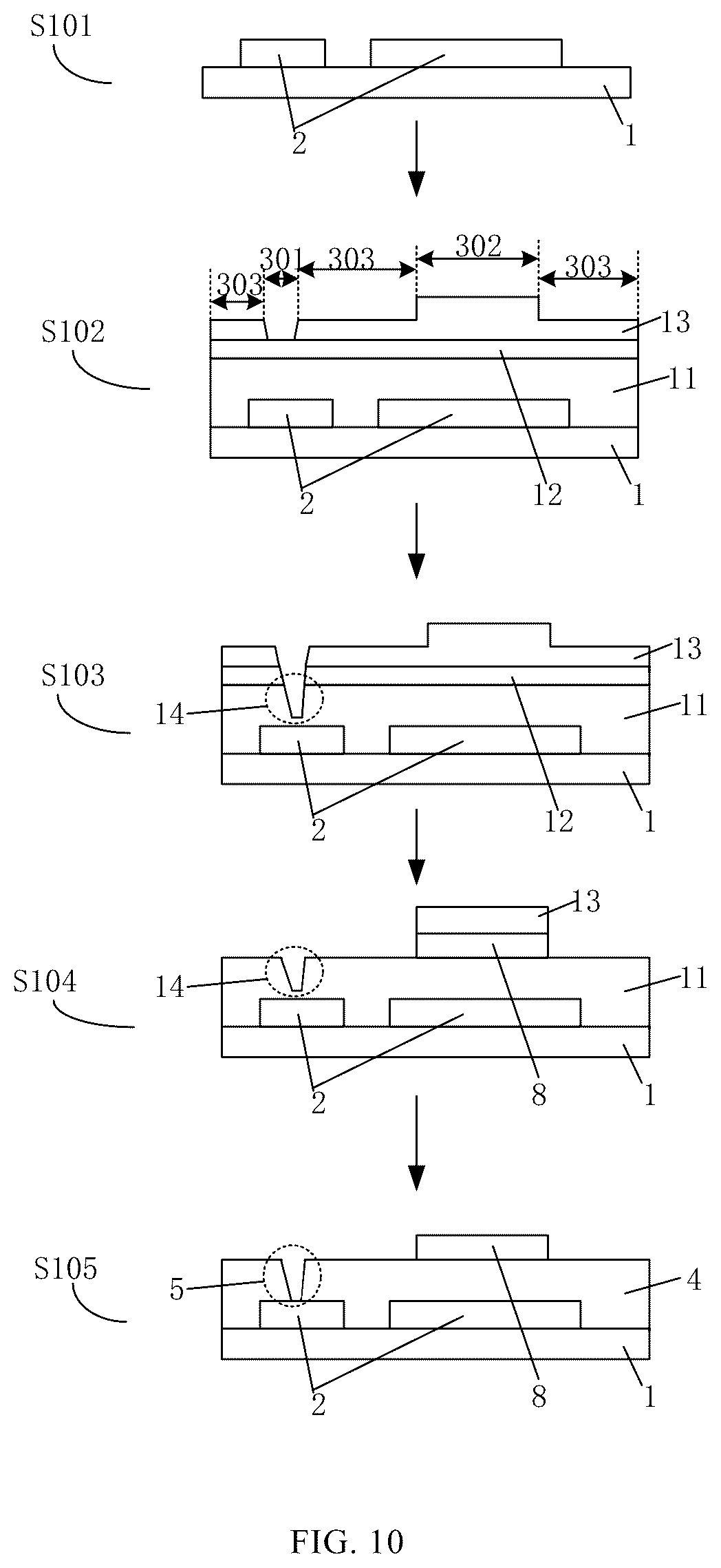 Patent US12581731 Figure 9 – Array substrate, method for manufacturing the array substrate and display panel