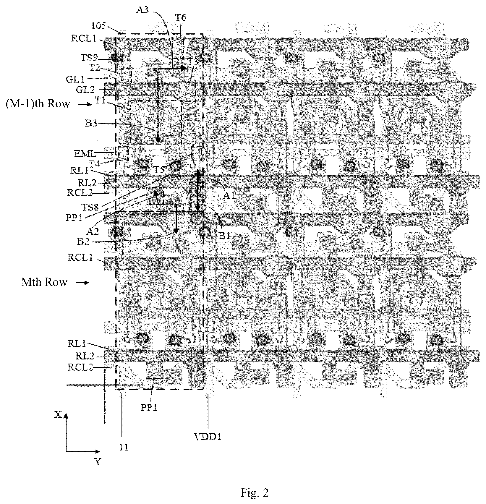 Patent US12581732 Figure 2 – Display substrate