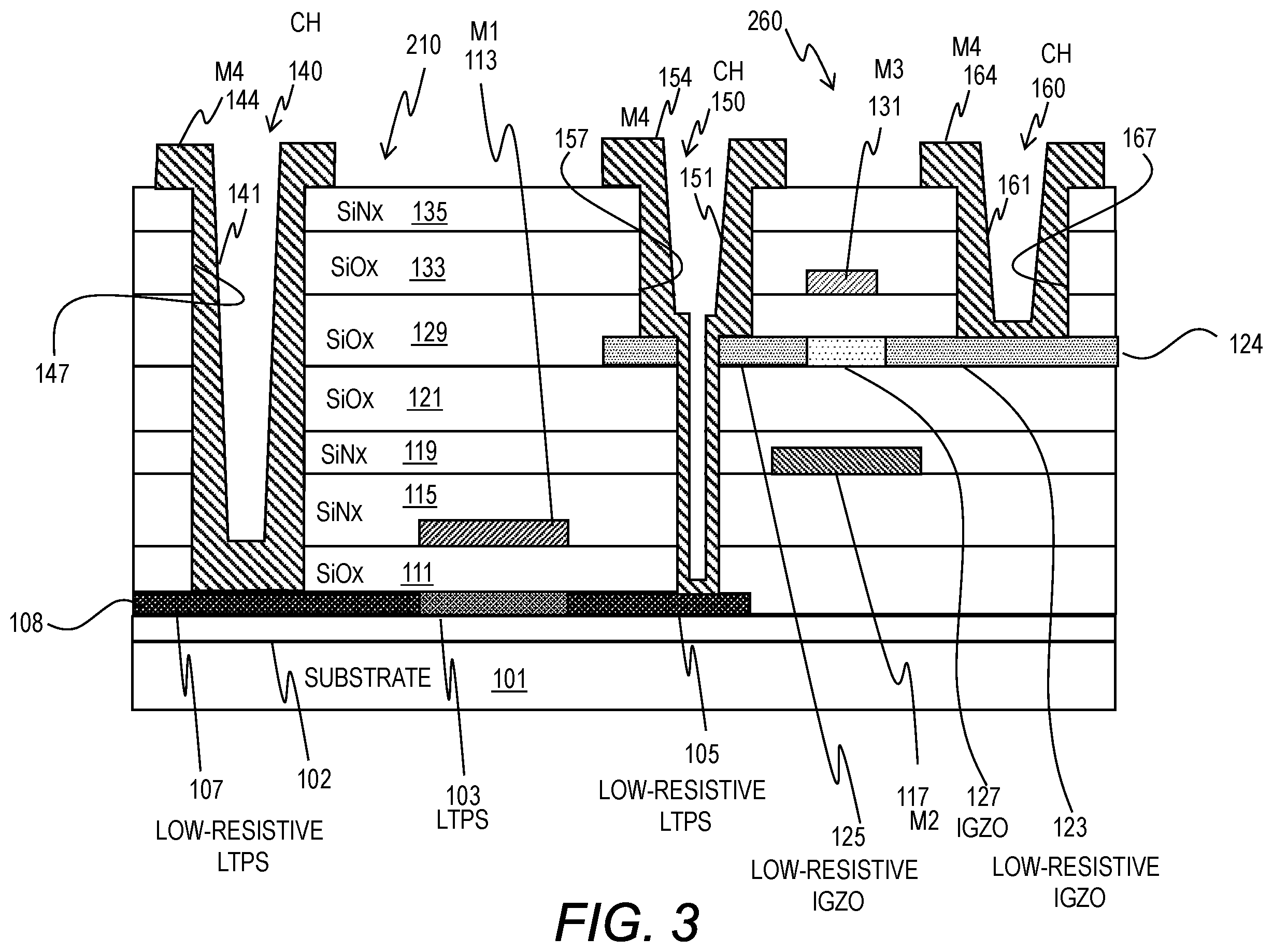 Patent US12581733 Figure 4 – Thin-film transistor device and method of manufacturing the same