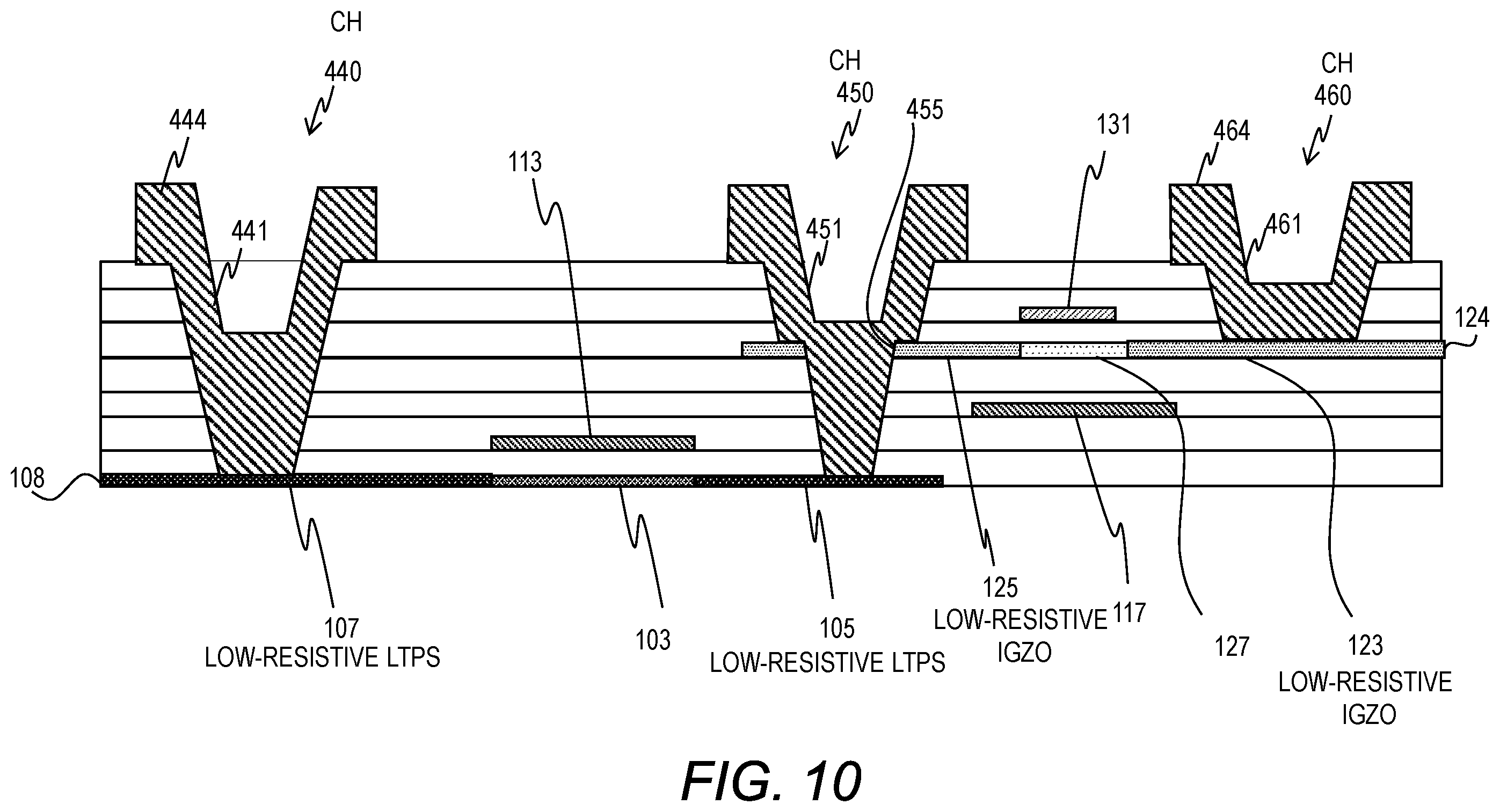 Patent US12581733 Figure 14 – Thin-film transistor device and method of manufacturing the same