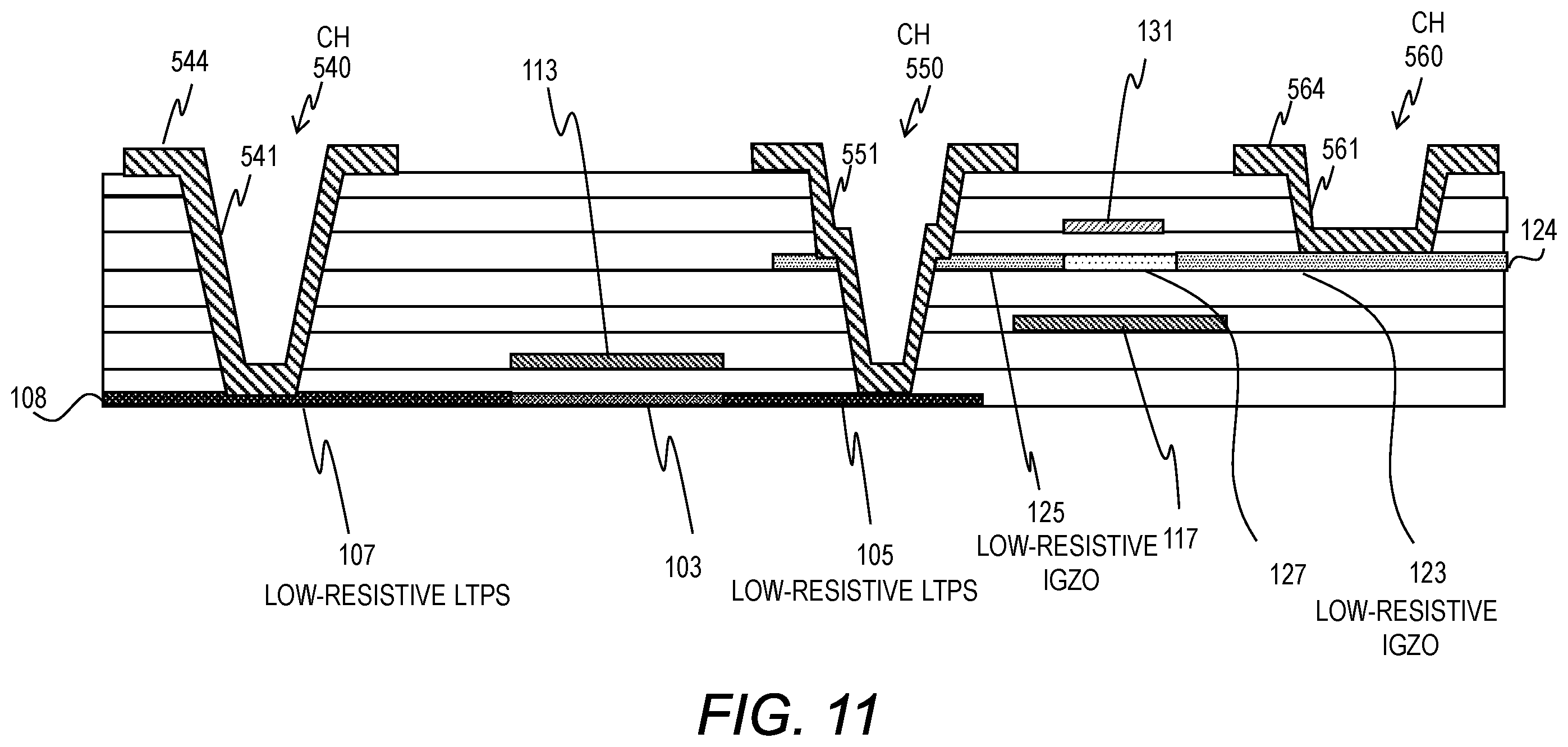 Patent US12581733 Figure 15 – Thin-film transistor device and method of manufacturing the same