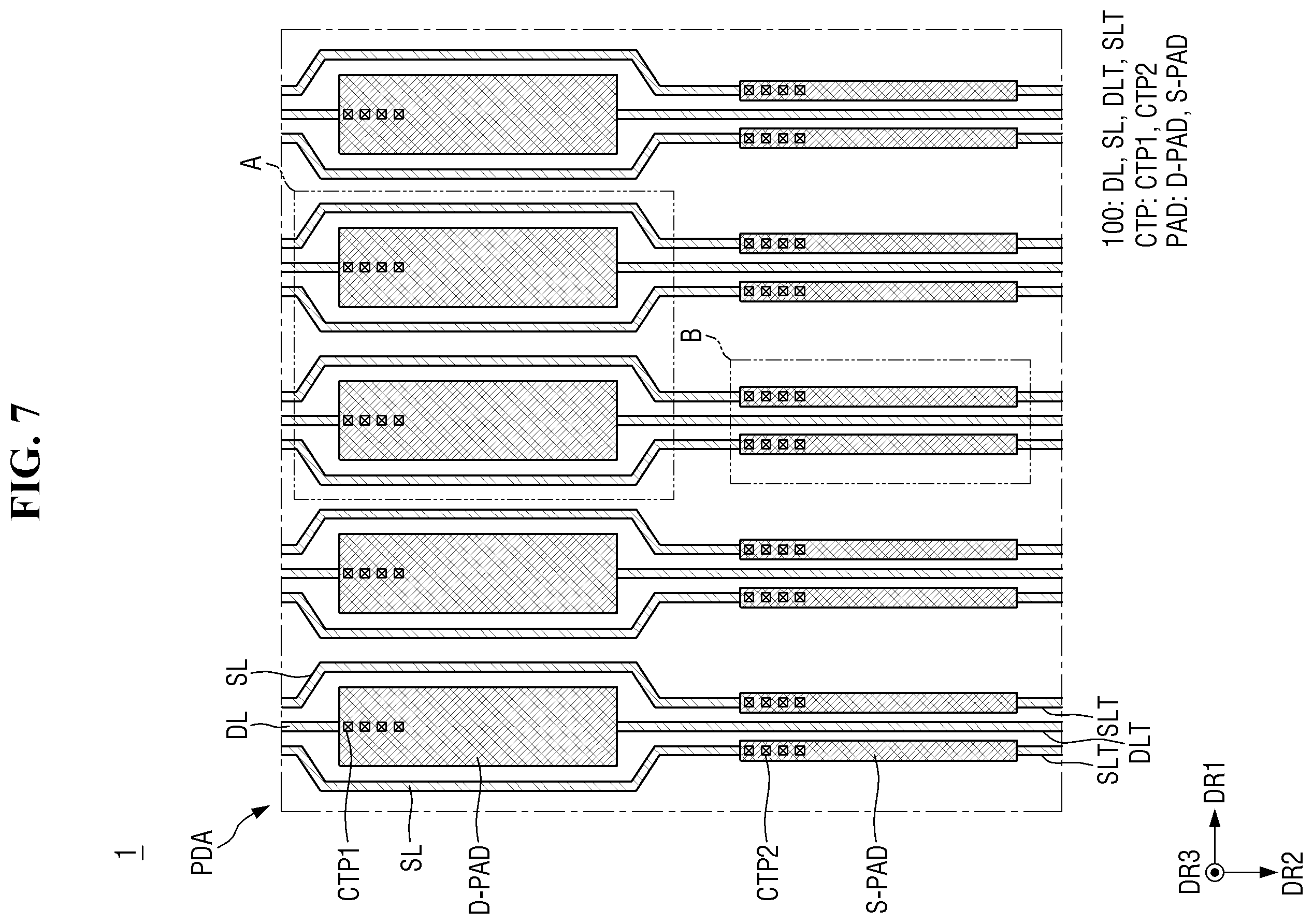 Patent US12581735 Figure 7 – Display device and manufacturing method of the same