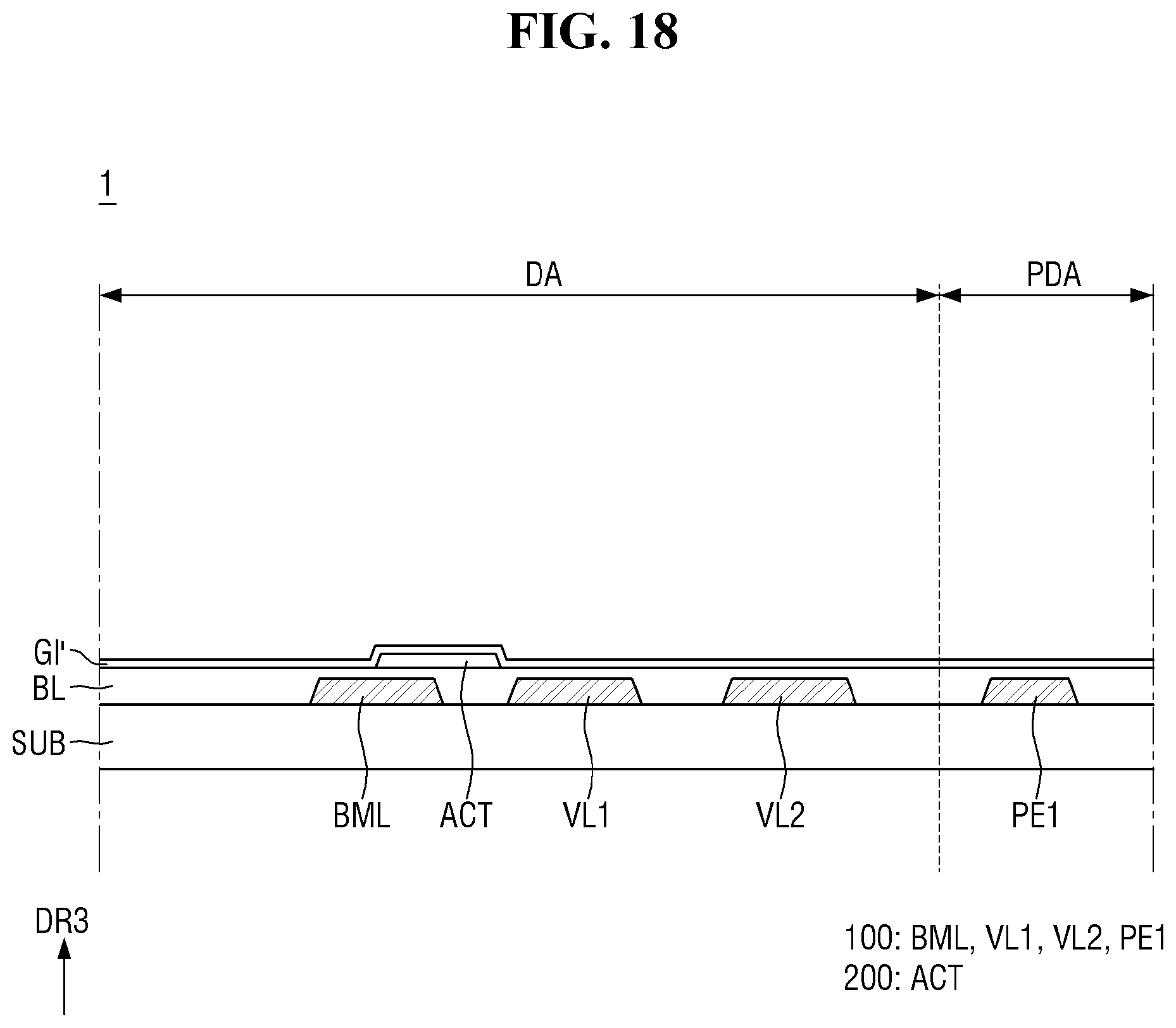 Patent US12581735 Figure 18 – Display device and manufacturing method of the same