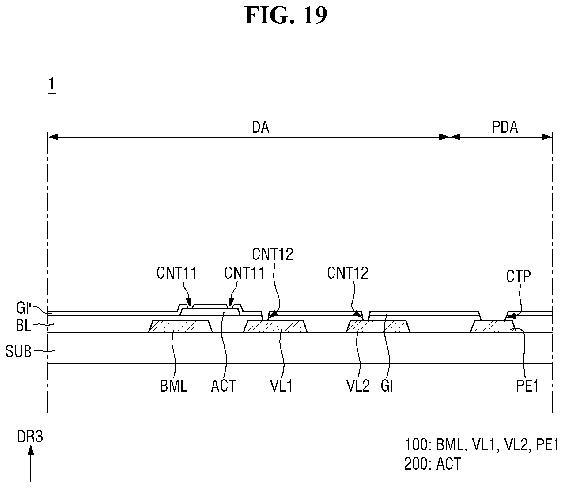 Patent US12581735 Figure 19 – Display device and manufacturing method of the same