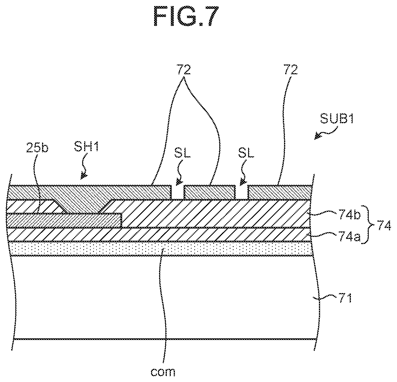 Patent US12581736 Figure 7 – TFT substrate and TFT substrate manufacturing method