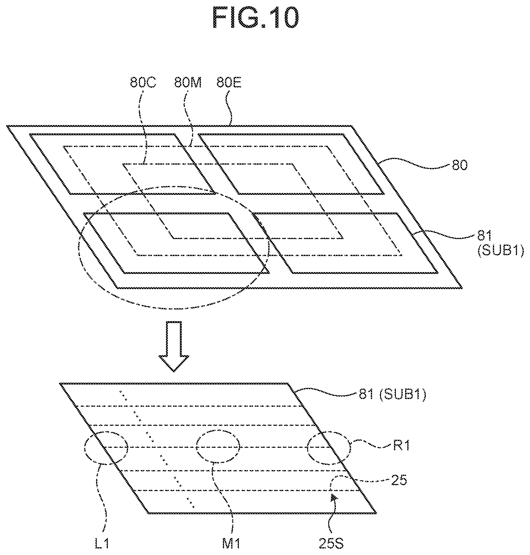 Patent US12581736 Figure 10 – TFT substrate and TFT substrate manufacturing method