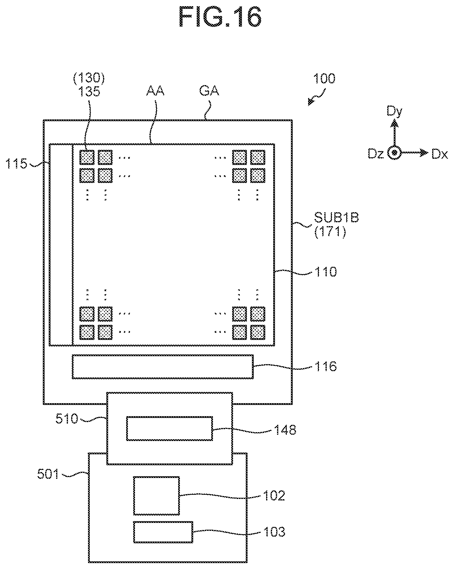 Patent US12581736 Figure 16 – TFT substrate and TFT substrate manufacturing method