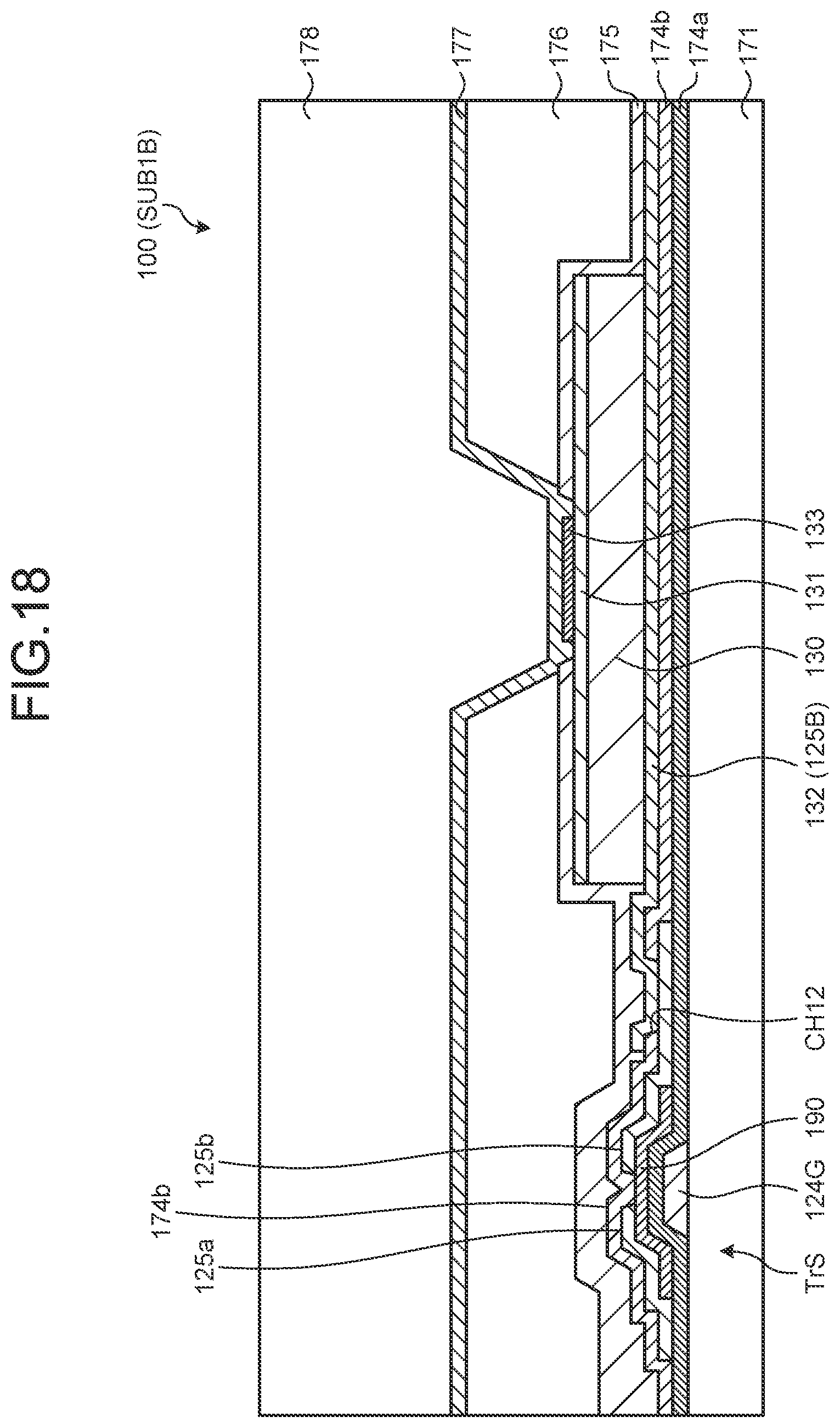 Patent US12581736 Figure 18 – TFT substrate and TFT substrate manufacturing method