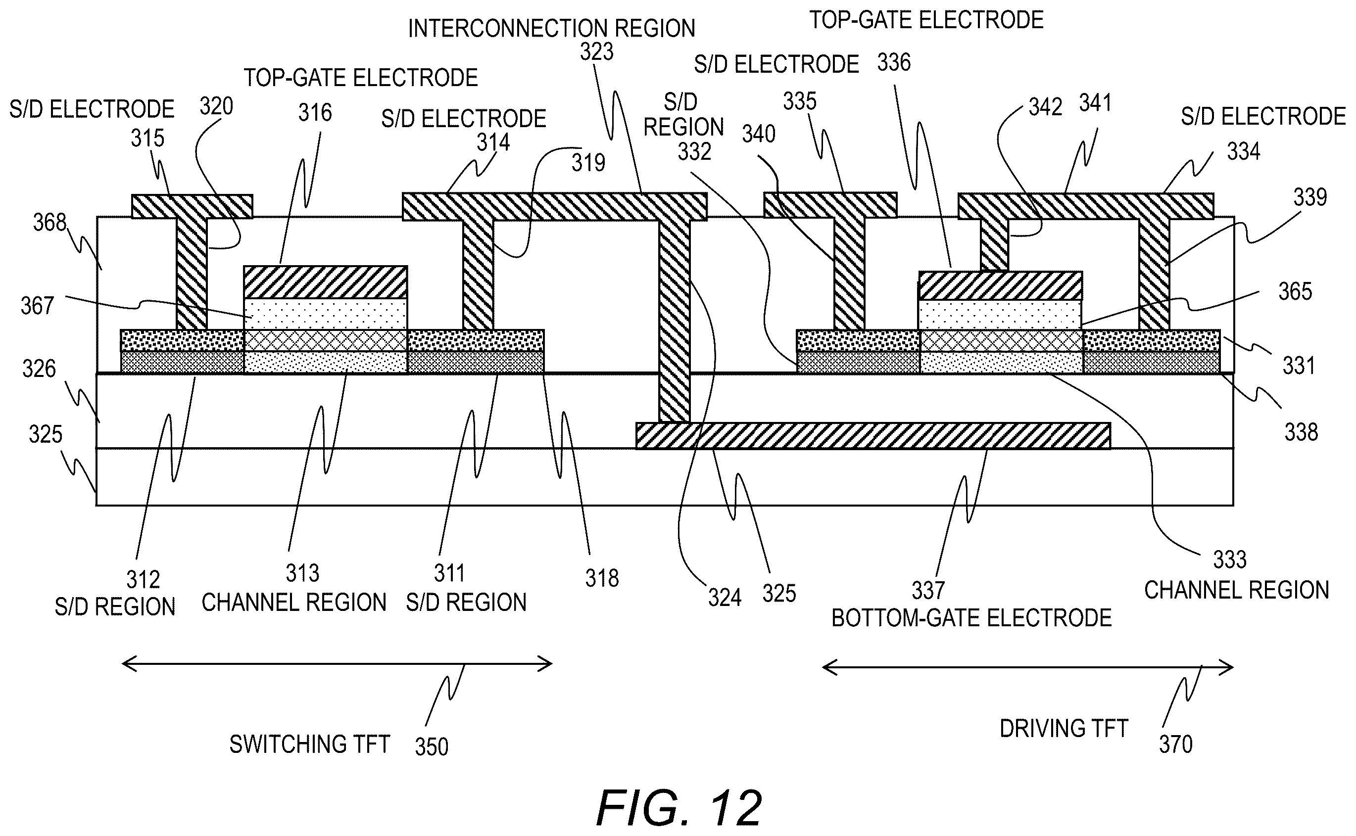 Patent US12581737 Figure 16 – Oxide semiconductor thin-film transistor device and method of manufacturing the same