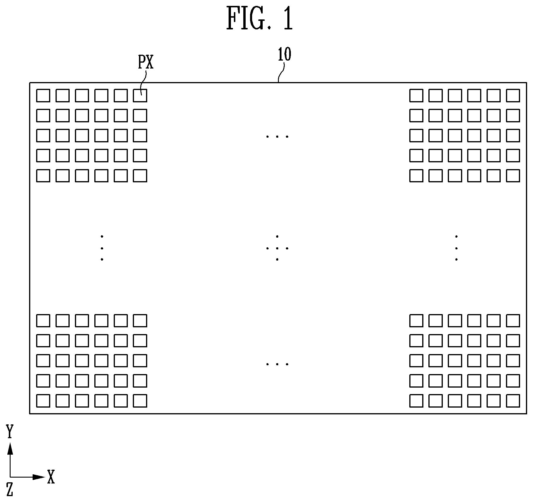 Patent US12581738 — Display device and method of manufacturing the display device — Figure 1