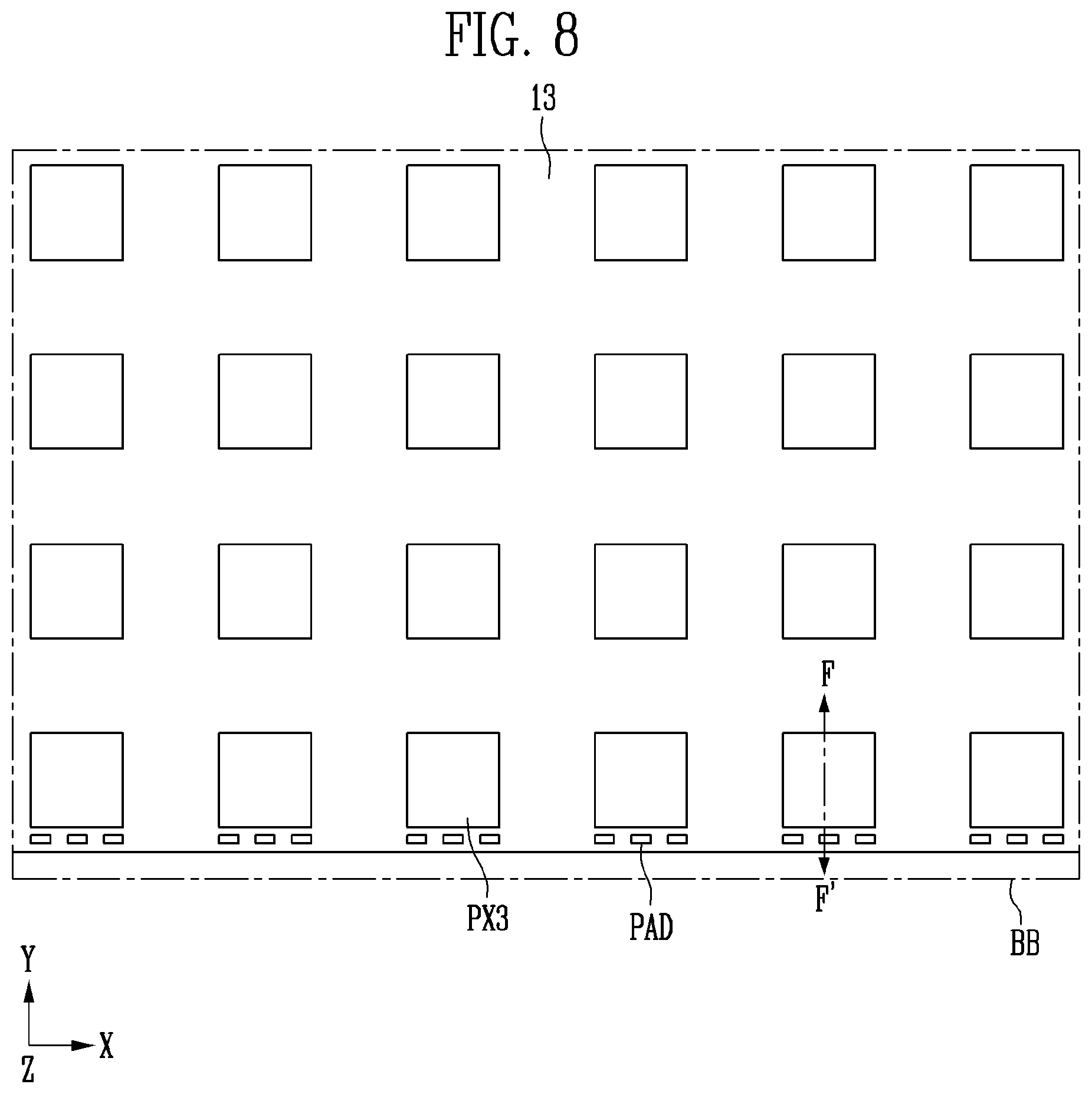 Patent US12581738 Figure 7 – Display device and method of manufacturing the display device