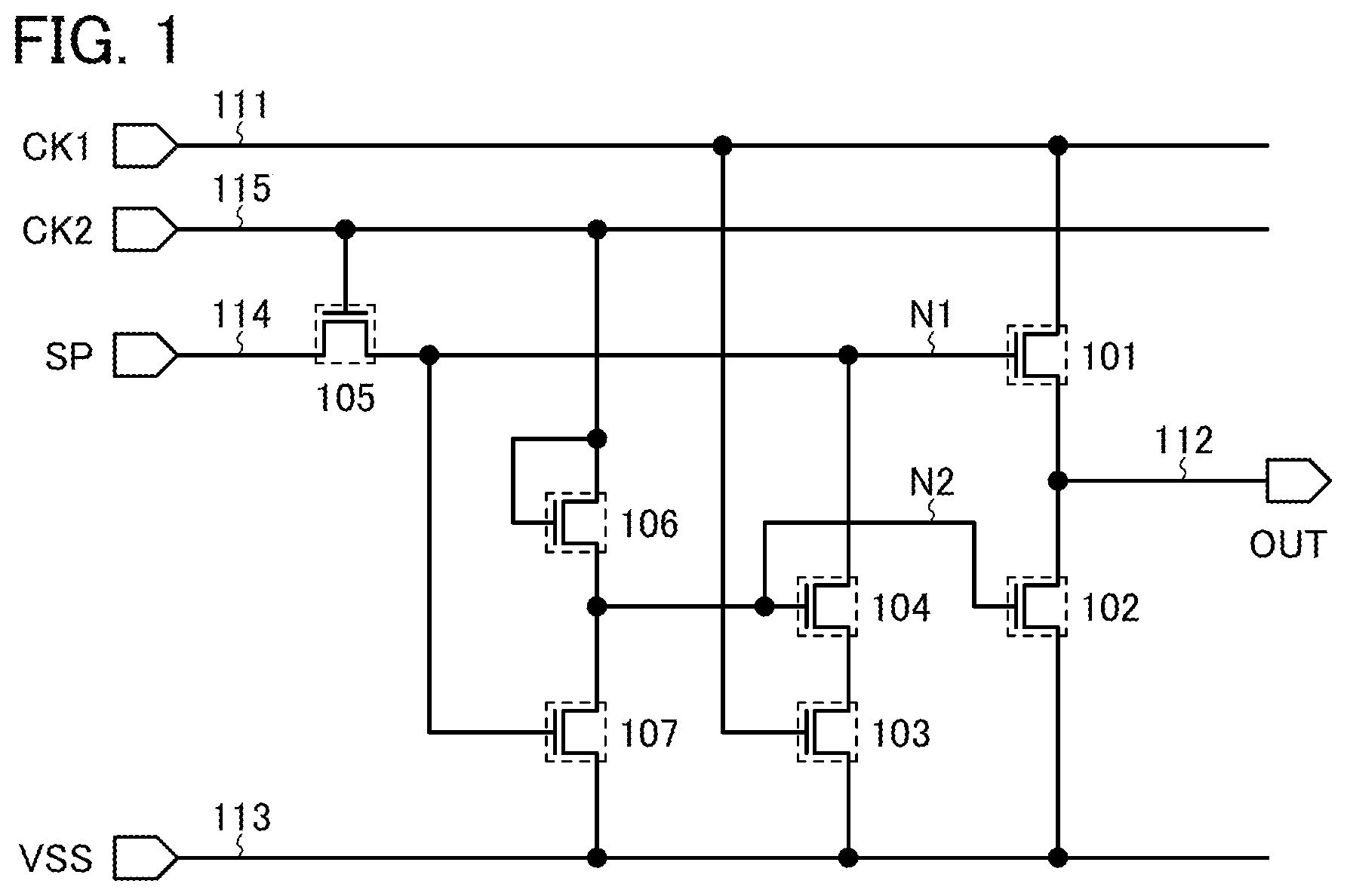 Patent US12581741 Figure 1 – Semiconductor device and electronic device