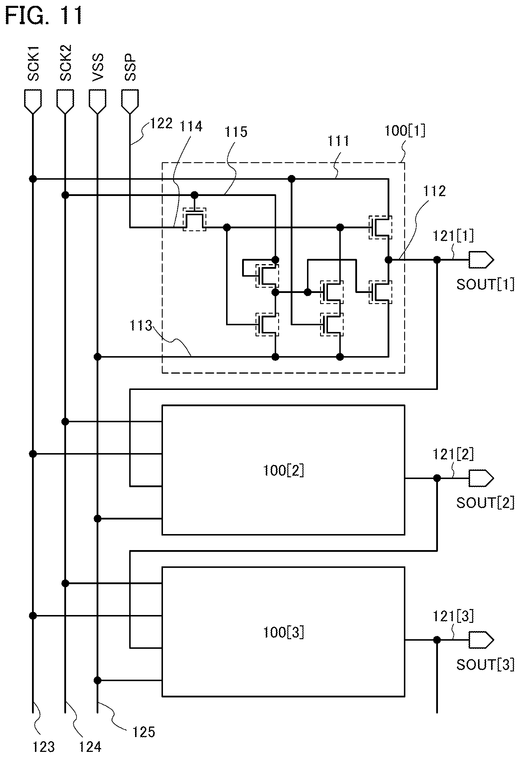 Patent US12581741 Figure 11 – Semiconductor device and electronic device