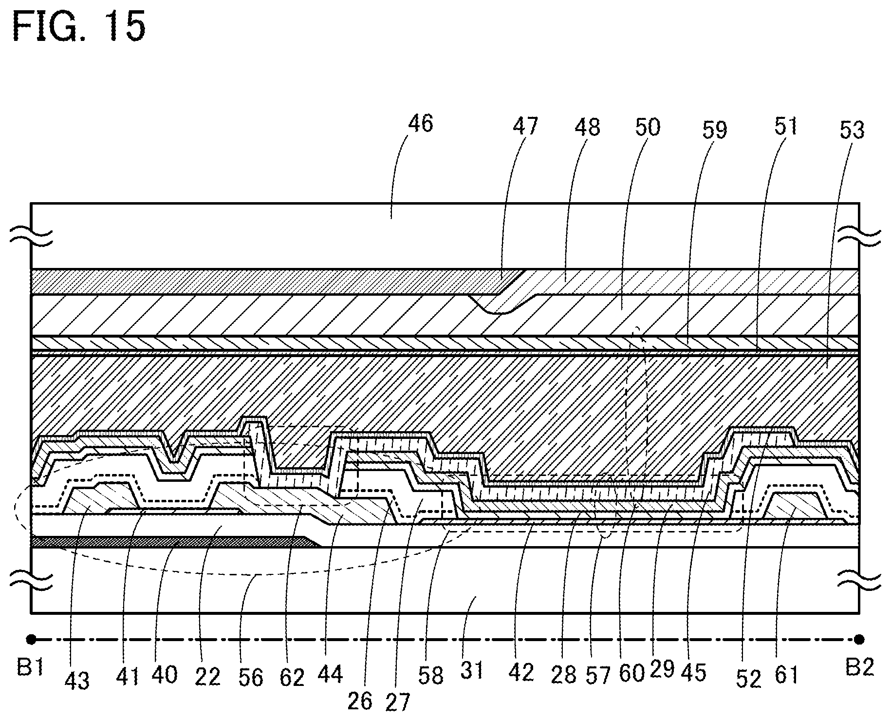 Patent US12581741 Figure 15 – Semiconductor device and electronic device