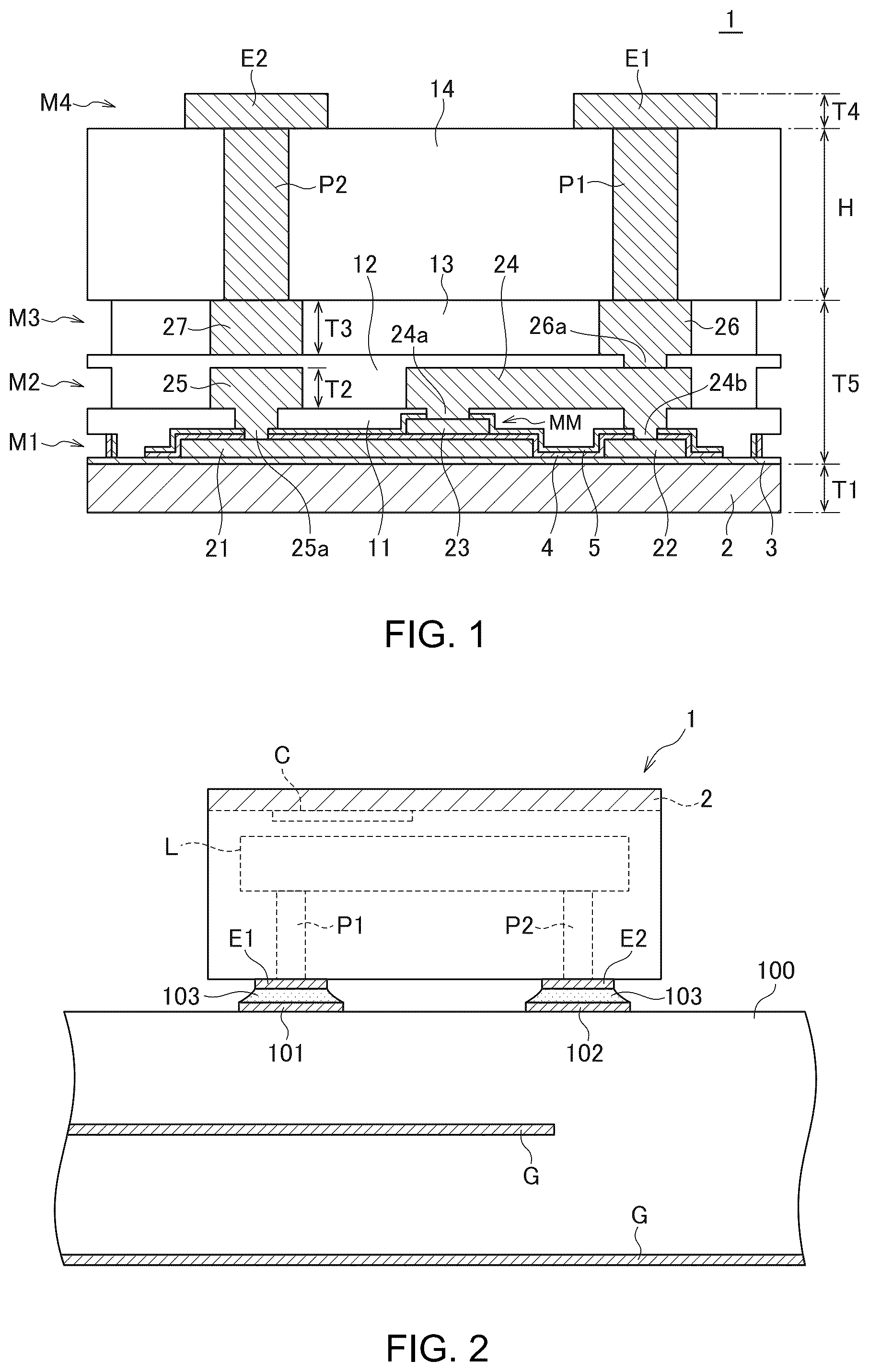 Patent US12581743 Figure 1 – Electronic component and apparatus