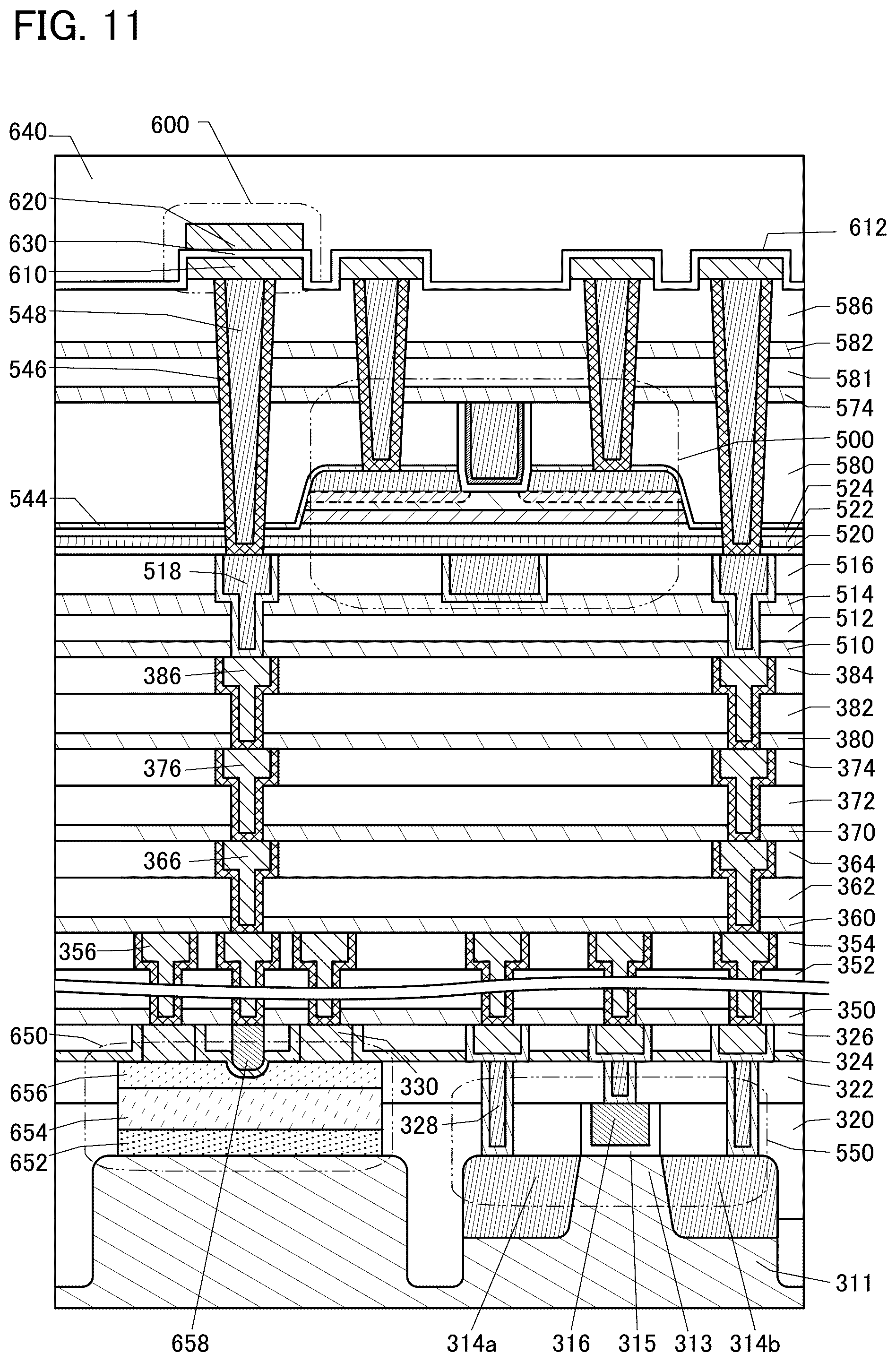 Patent US12581744 Figure 11 – Semiconductor device