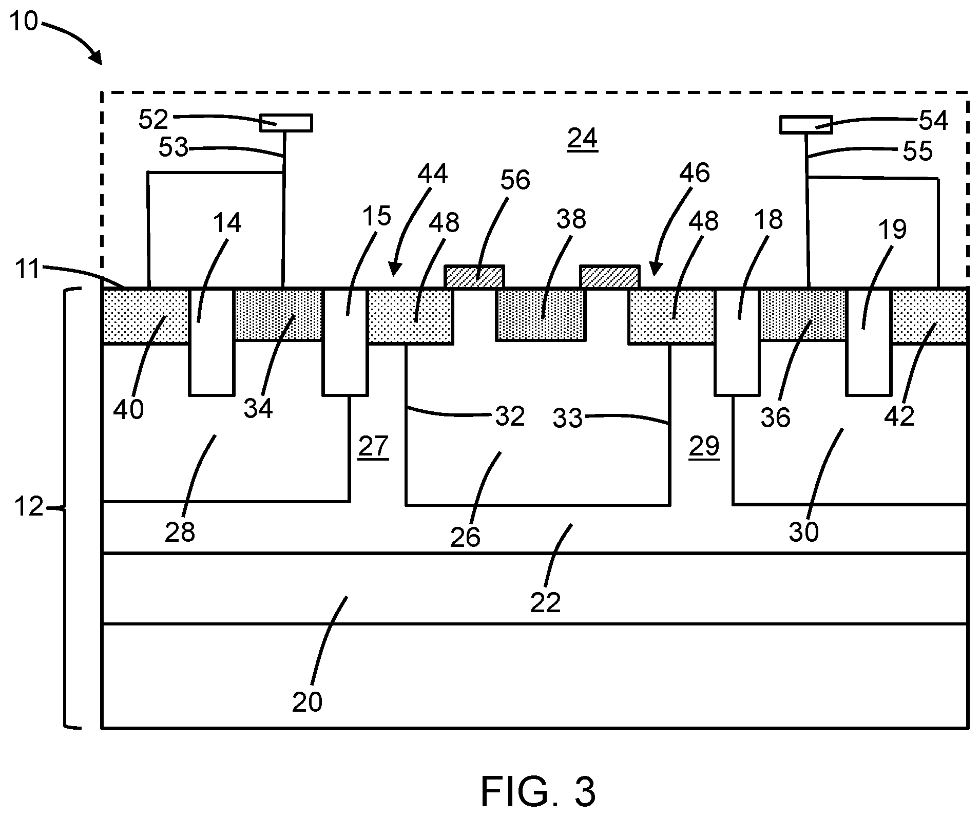 Patent US12581746 Figure 4 – Silicon-controlled rectifiers for electrostatic discharge protection